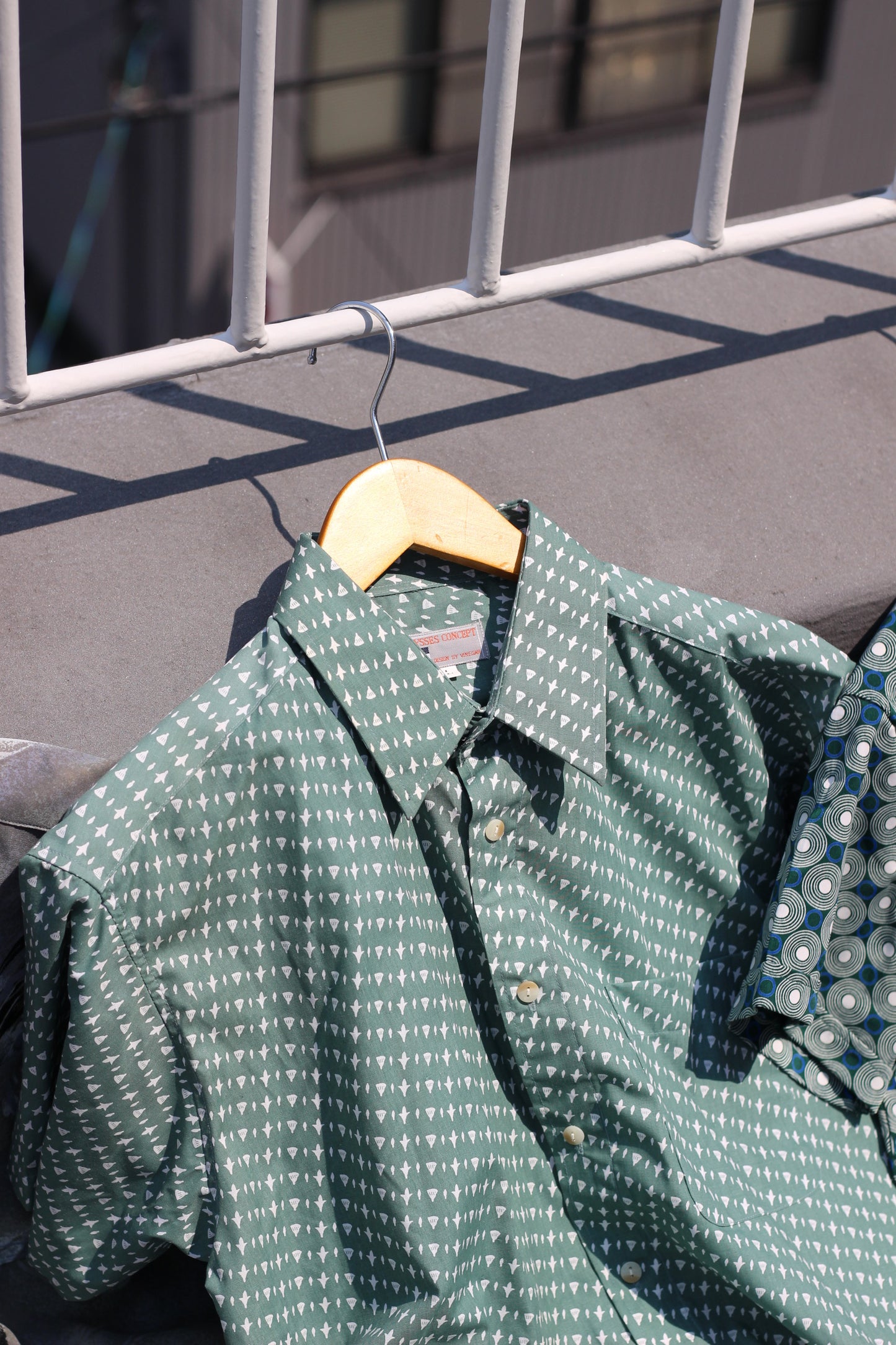 Men's Green Design Short Sleeve Shirt x13点