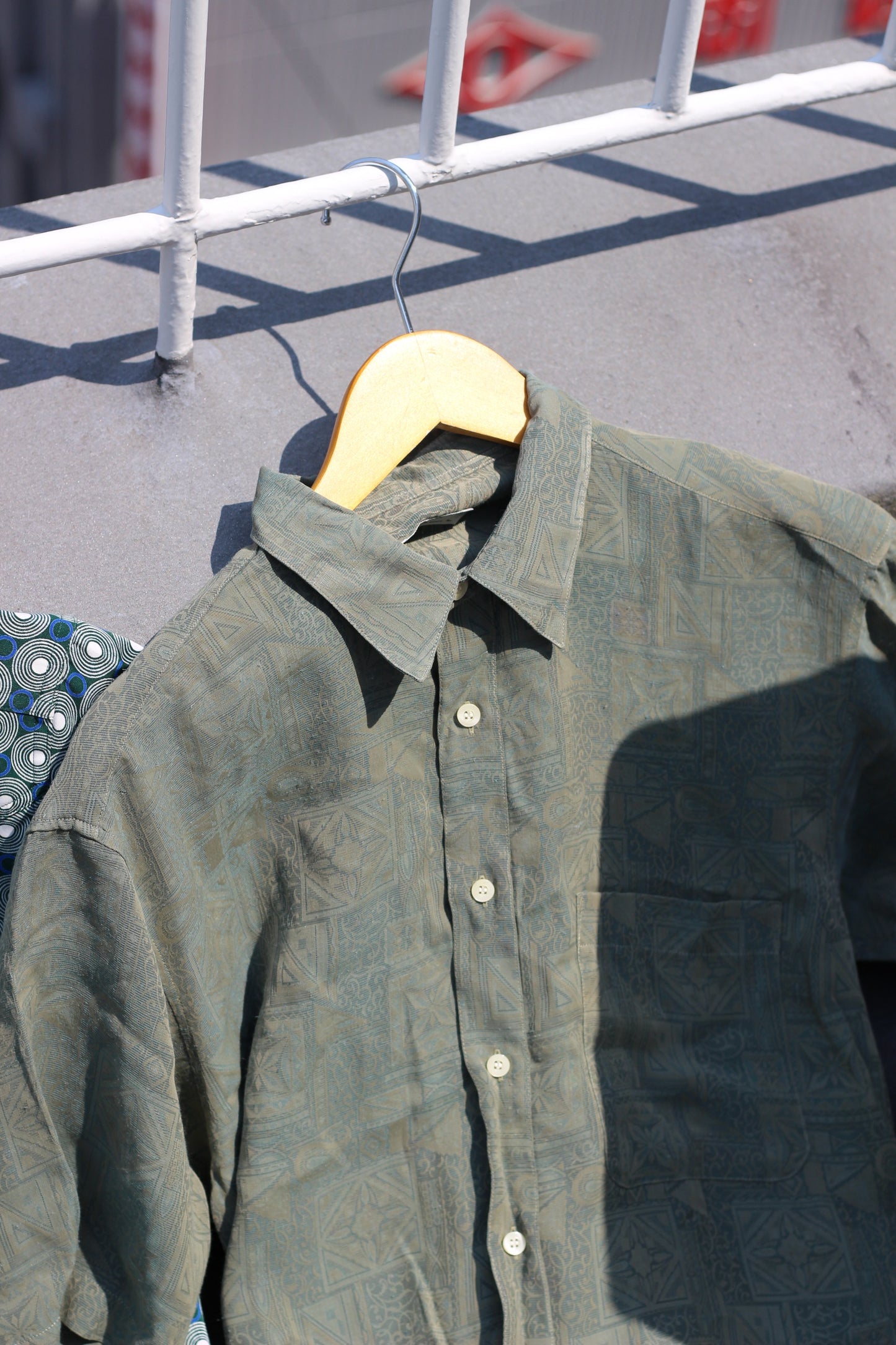 Men's Green Design Short Sleeve Shirt x13点