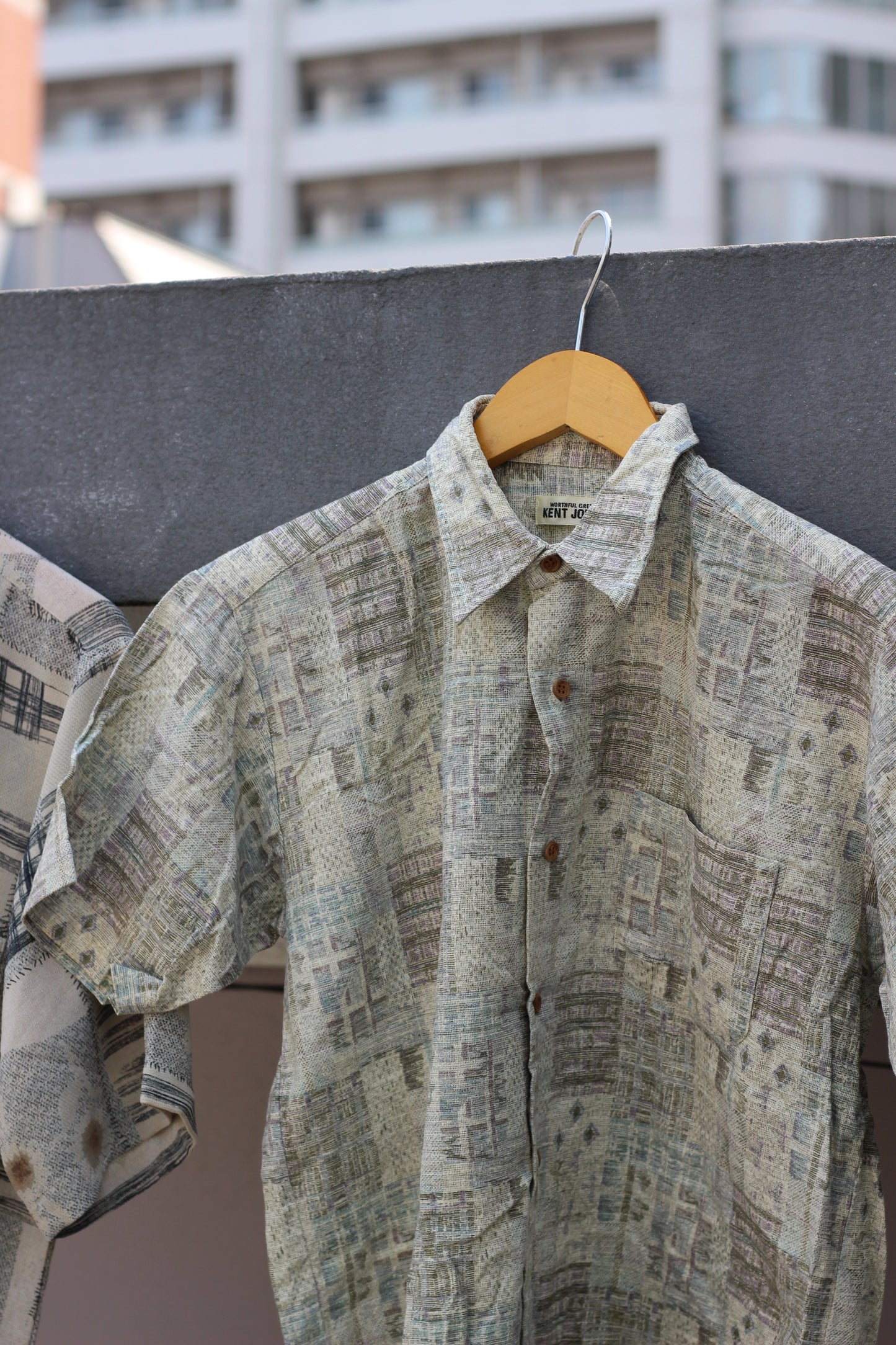 Men's Green Design Short Sleeve Shirt x13点