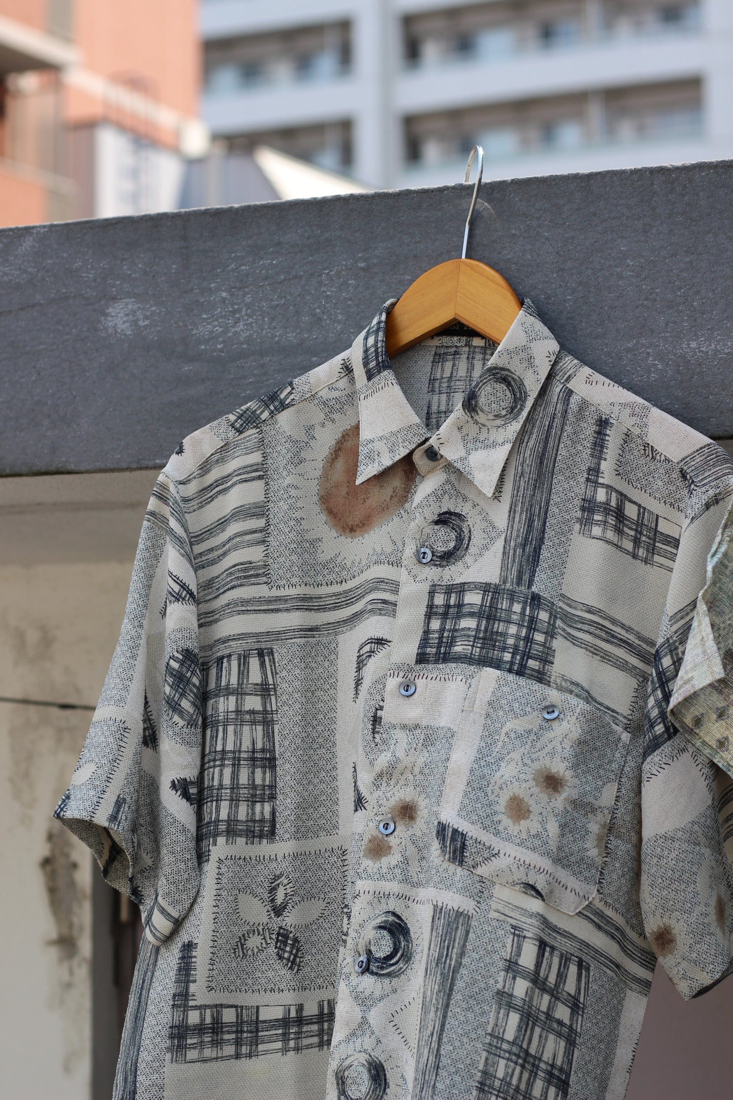 Men's Green Design Short Sleeve Shirt x13点