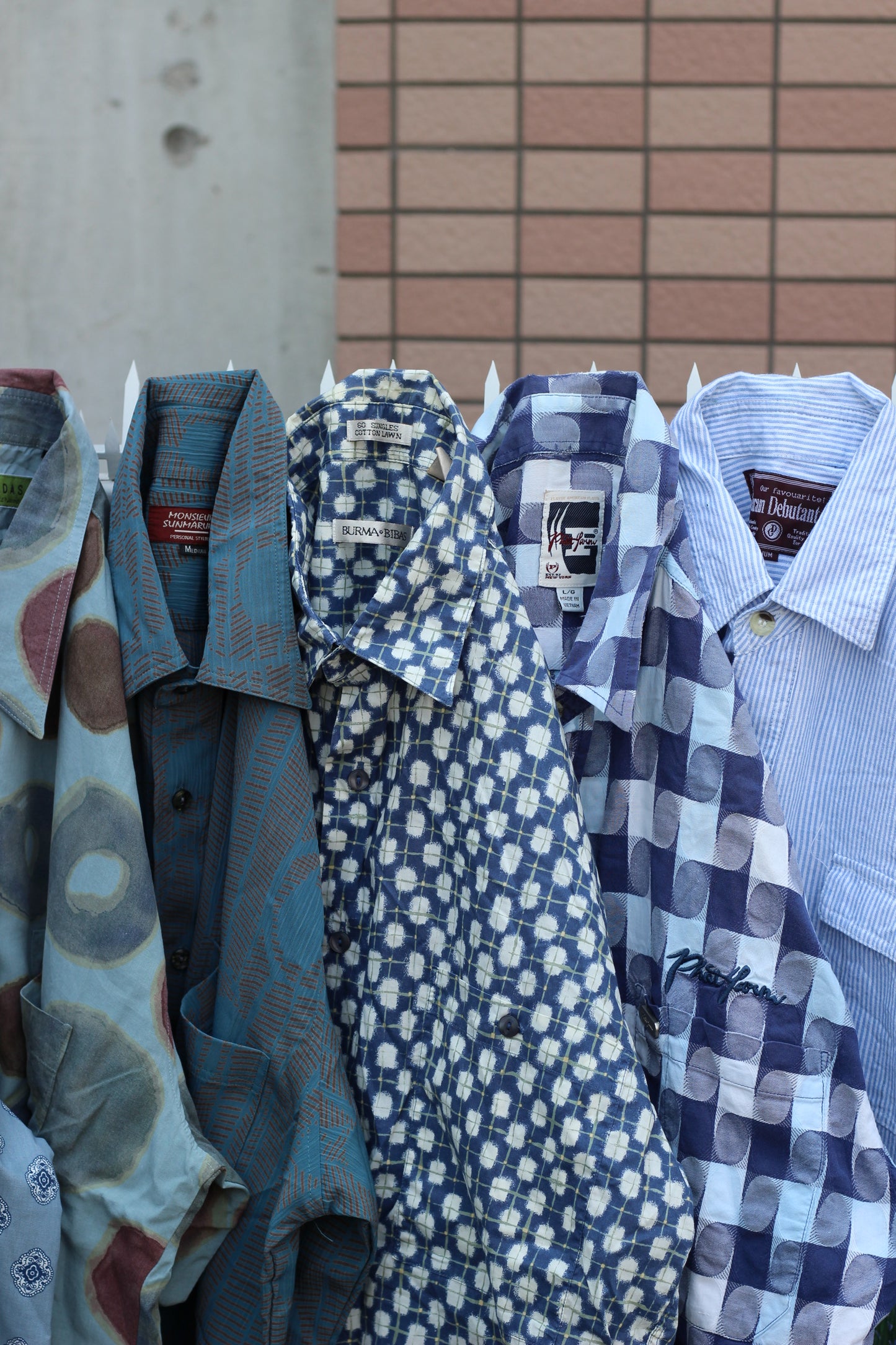 Men's Blue Design Short Sleeve Shirt x14点
