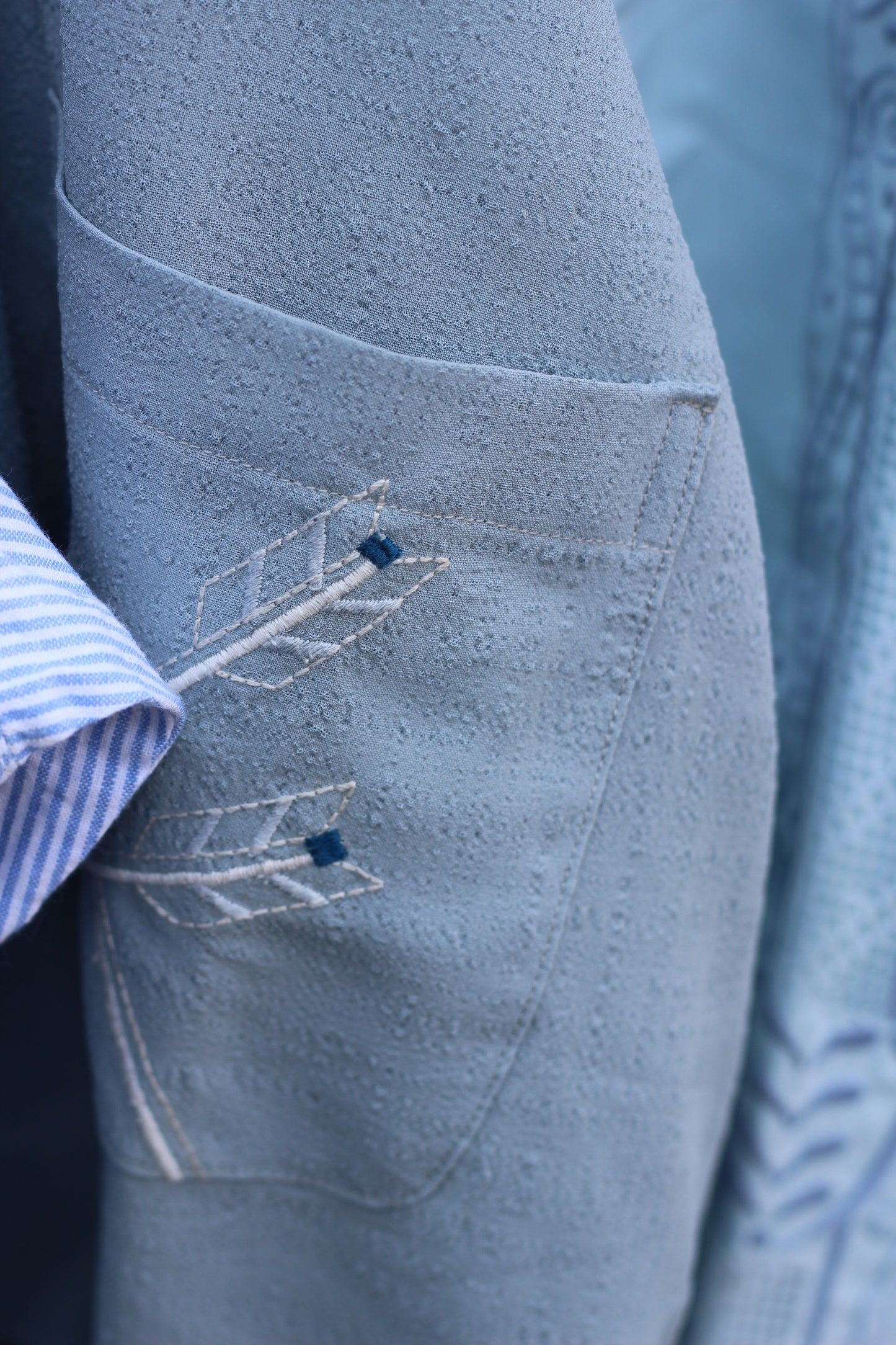 Men's Blue Design Short Sleeve Shirt x14点