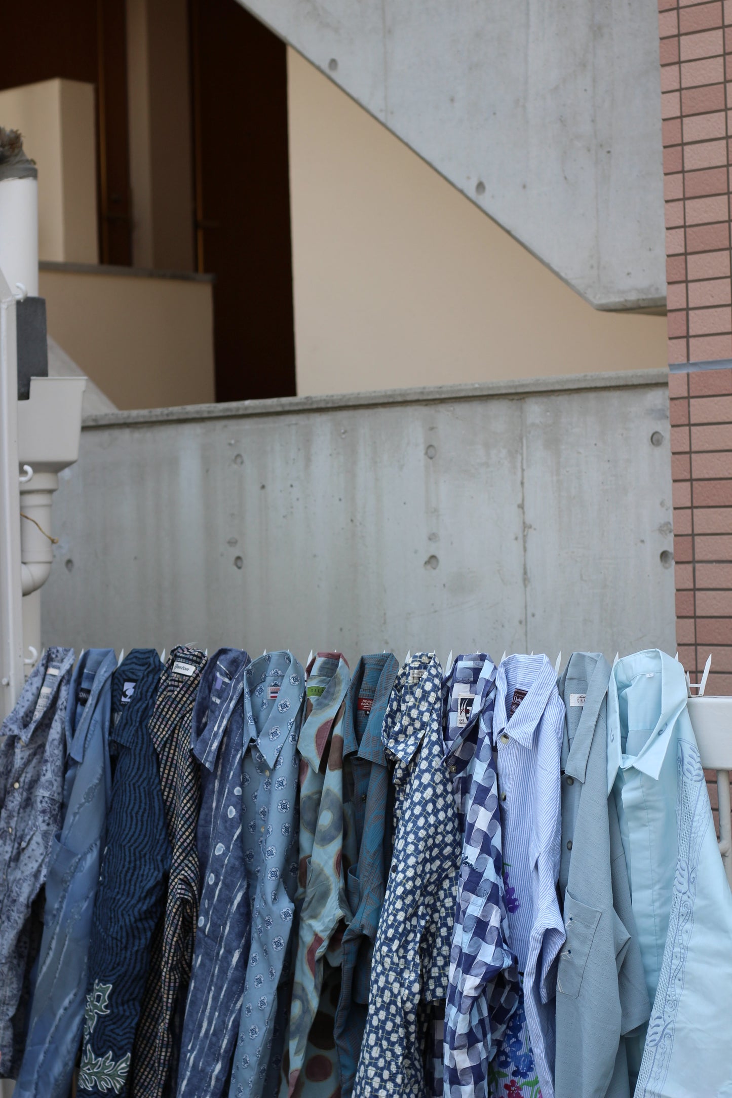 Men's Blue Design Short Sleeve Shirt x14点