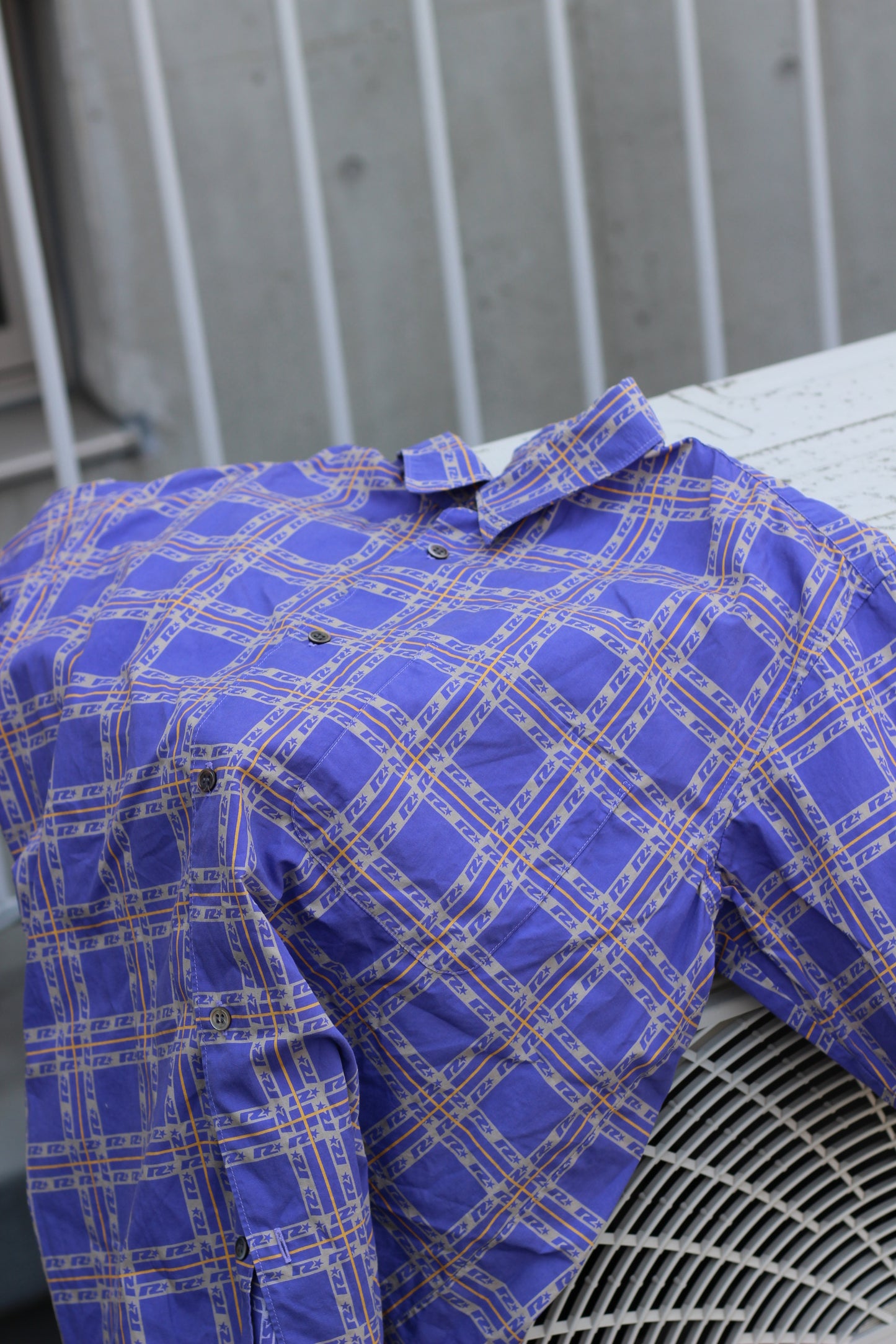 Men's Blue Design Short Sleeve Shirt x14点