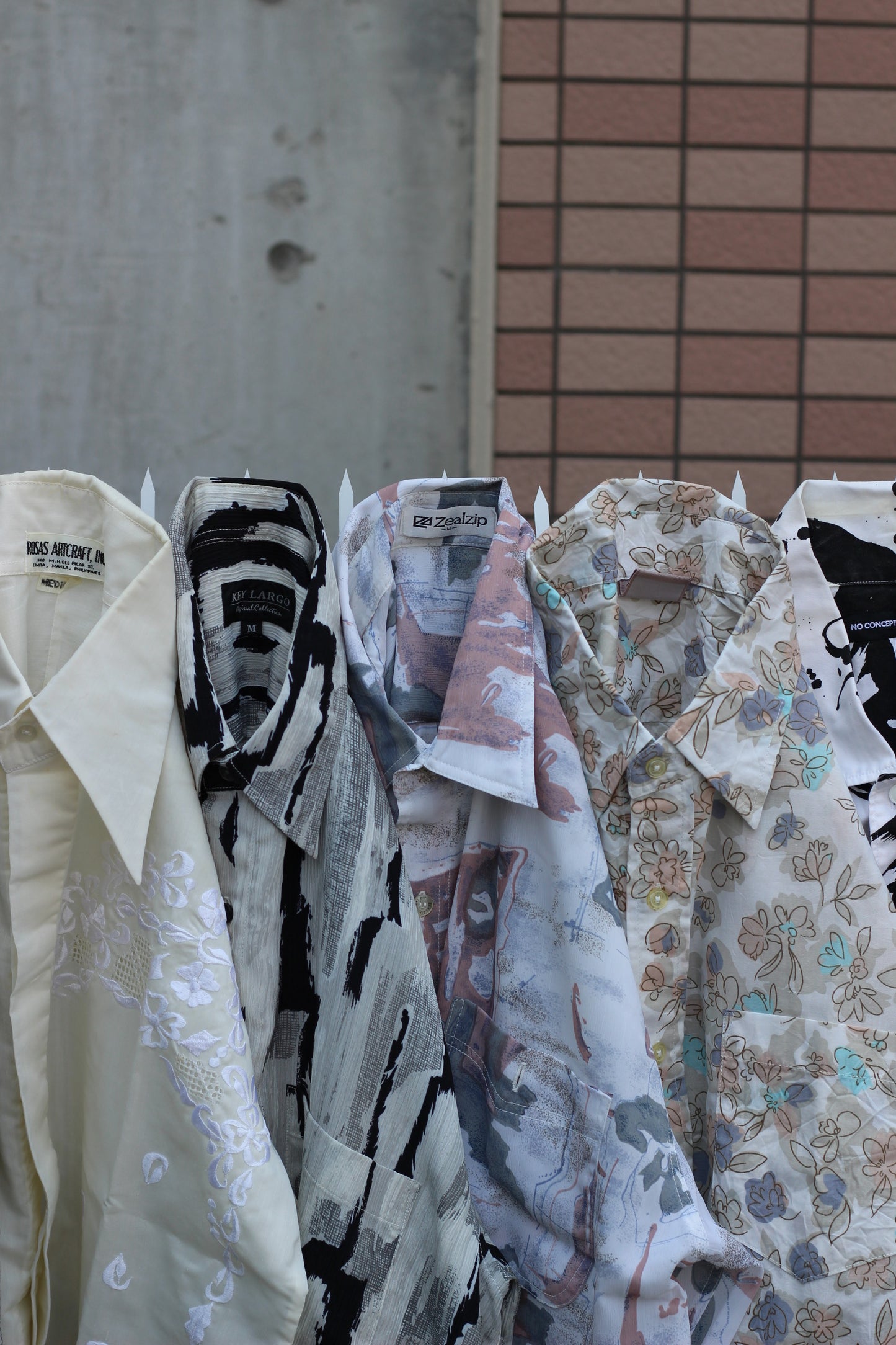 Men's White Design Short Sleeve Shirt x11点