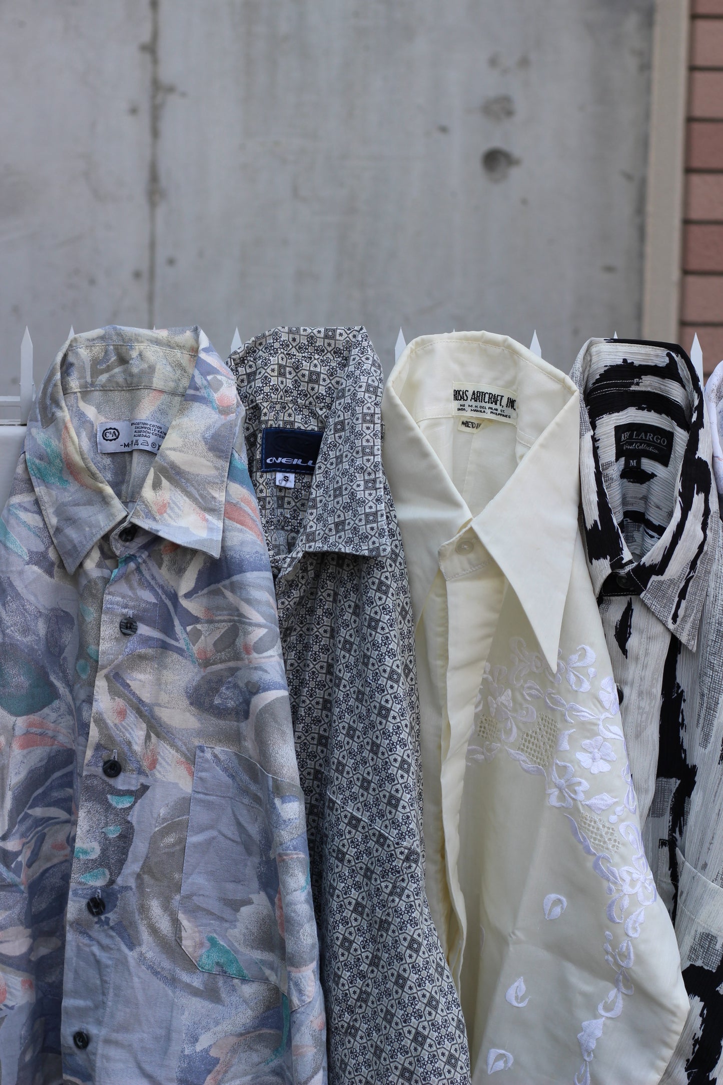 Men's White Design Short Sleeve Shirt x11点