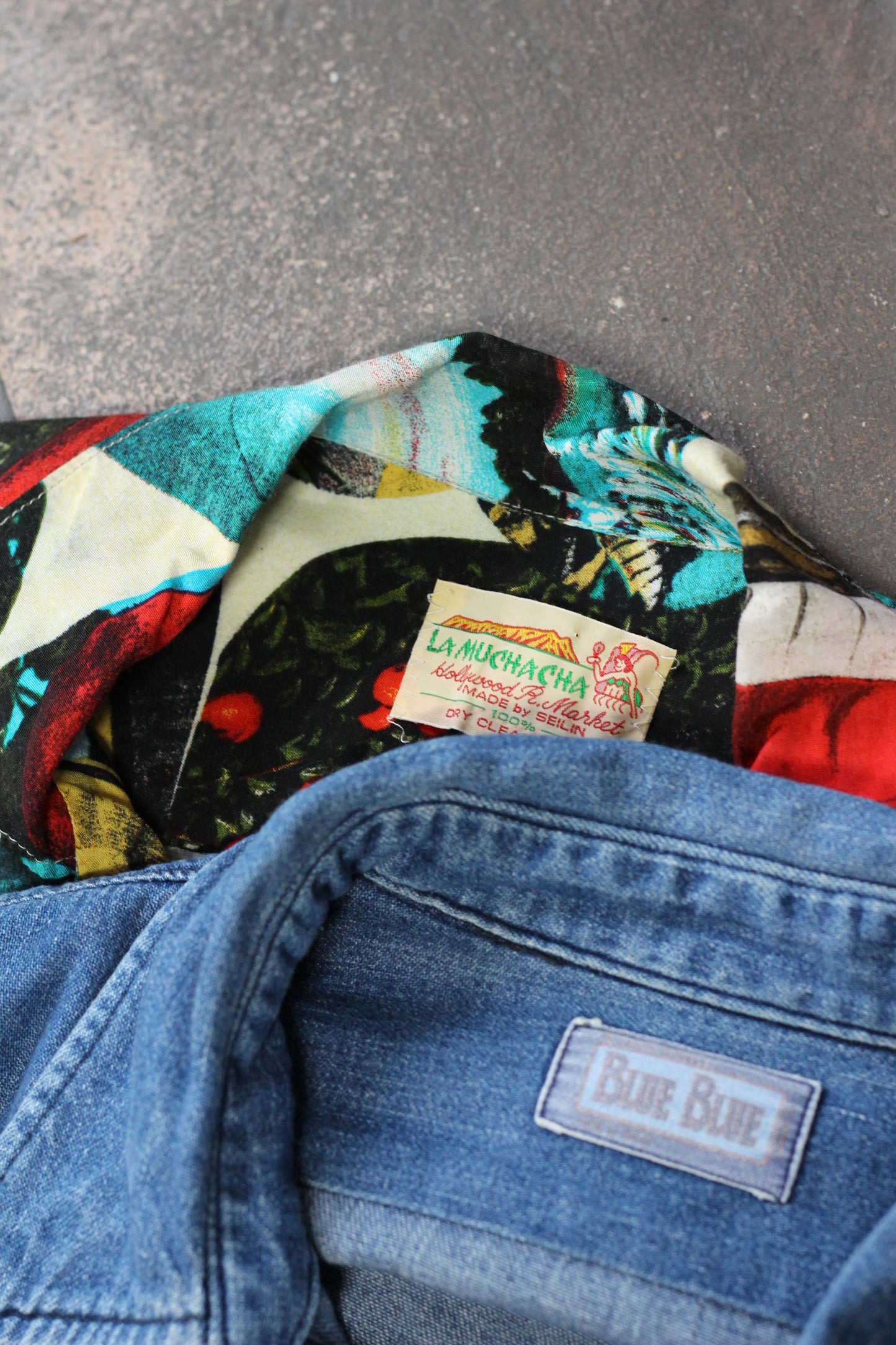 Hollywood Ranch Market & BLUE BLUE Men's Short Sleeve Shirt x2点