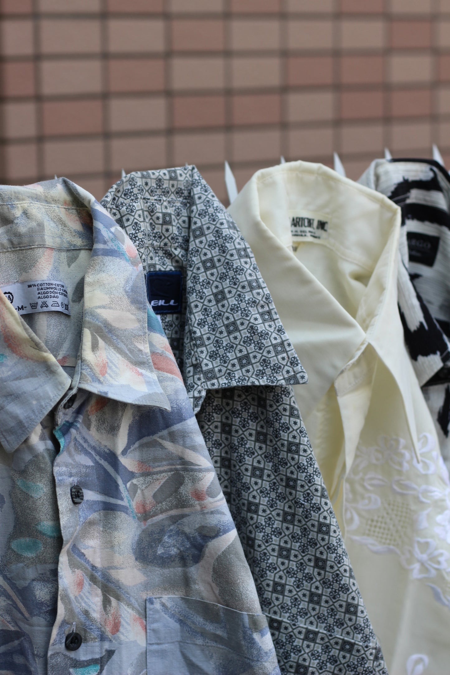 Men's White Design Short Sleeve Shirt x11点