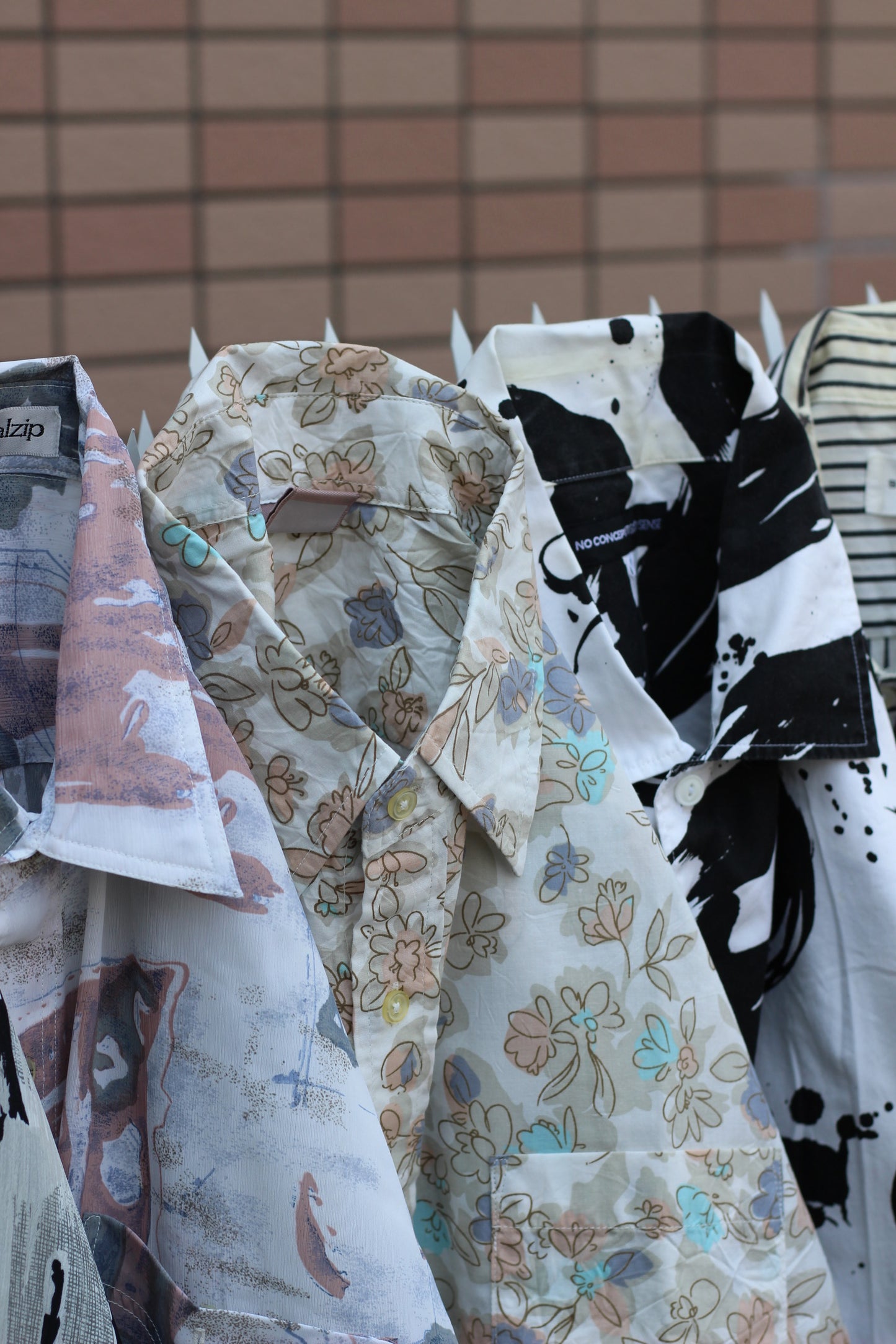Men's White Design Short Sleeve Shirt x11点