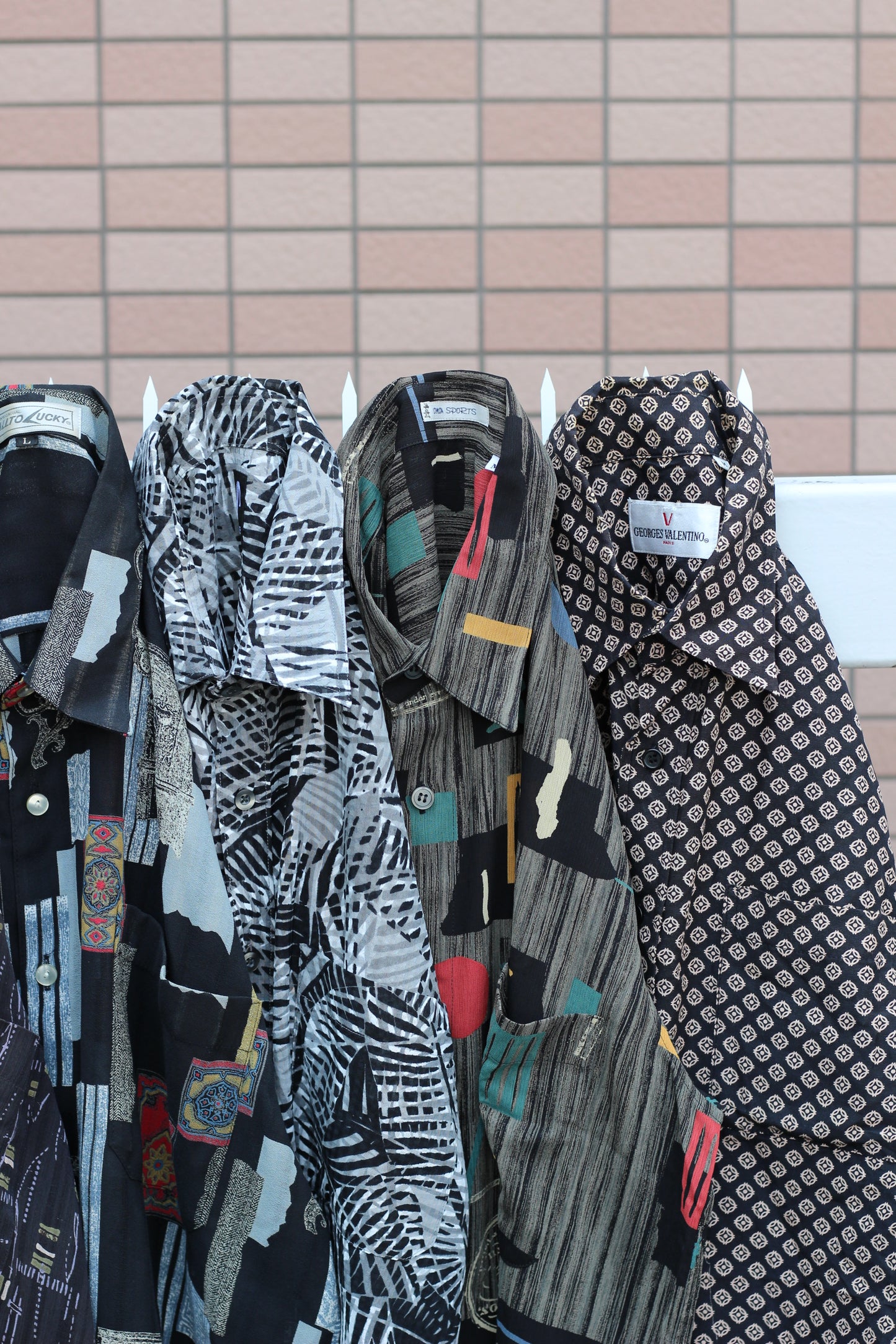 Men's Black Design Short Sleeve Shirt x12点