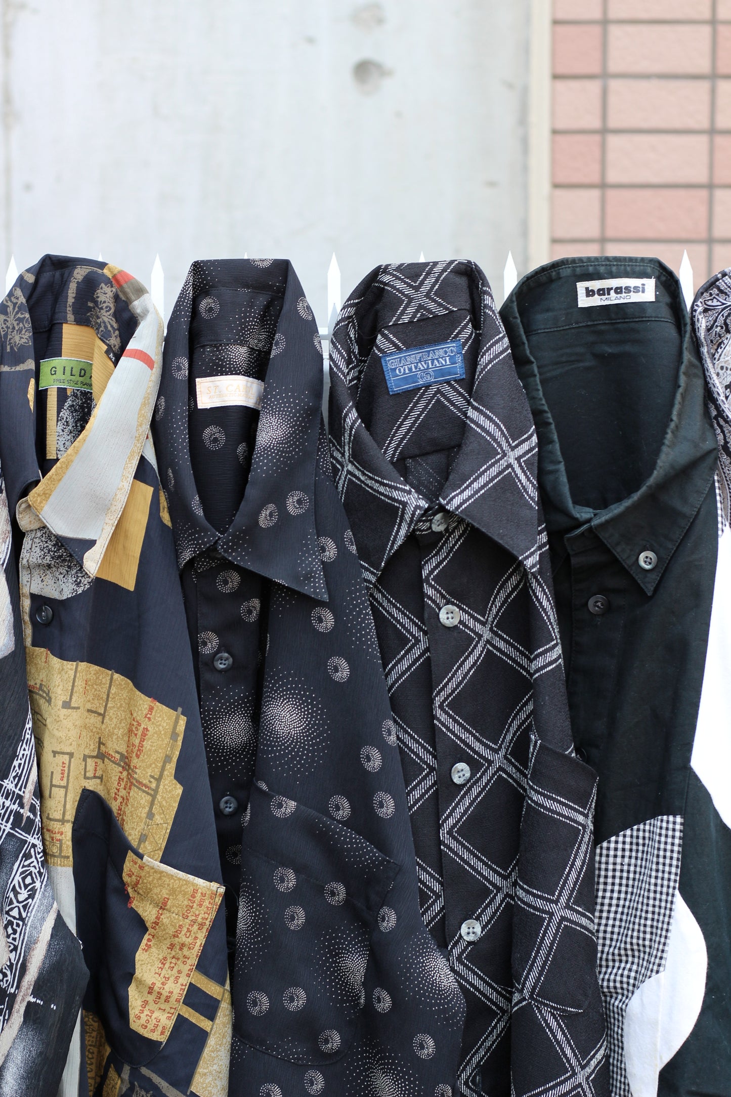 Men's Black Design Short Sleeve Shirt x12点