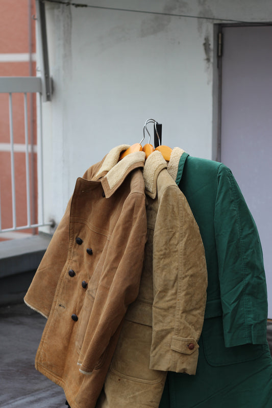 Men's Vintage Boa Ranch Coat x3点