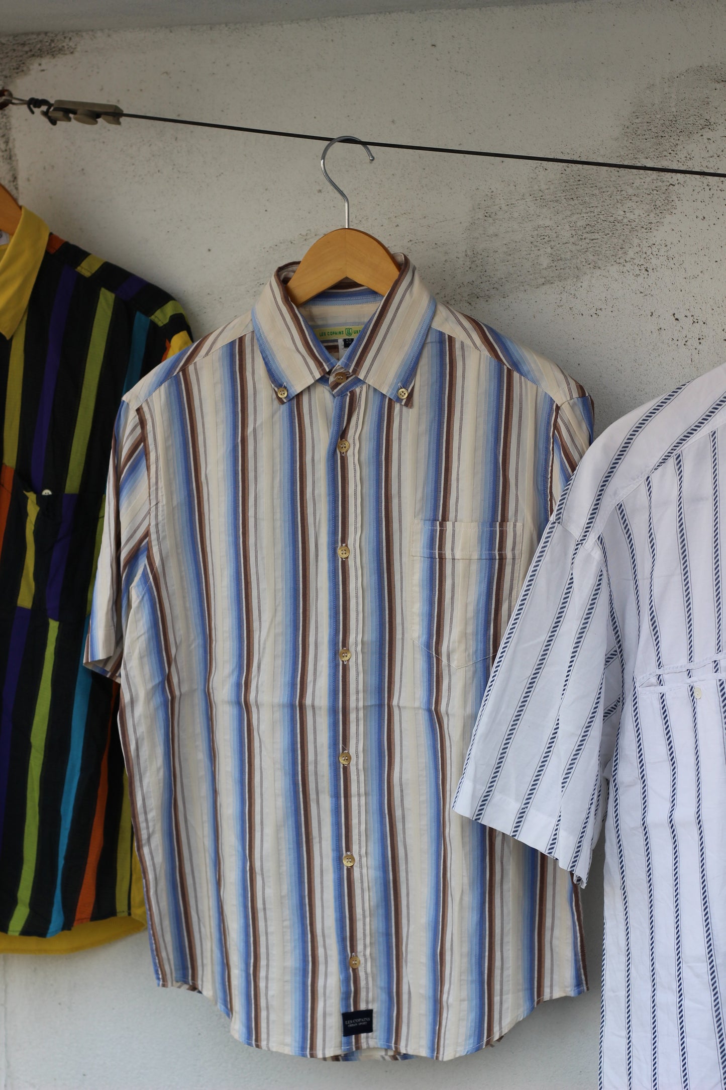 Men's Euro Vintage Short Sleeve Shirt x4点
