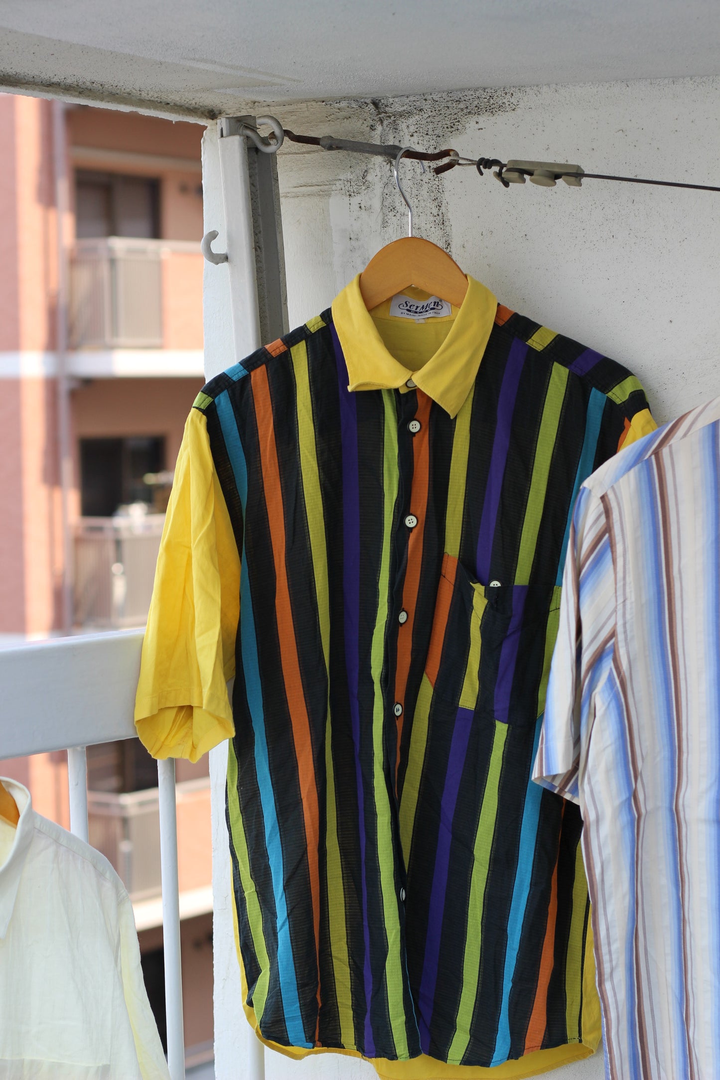 Men's Euro Vintage Short Sleeve Shirt x4点
