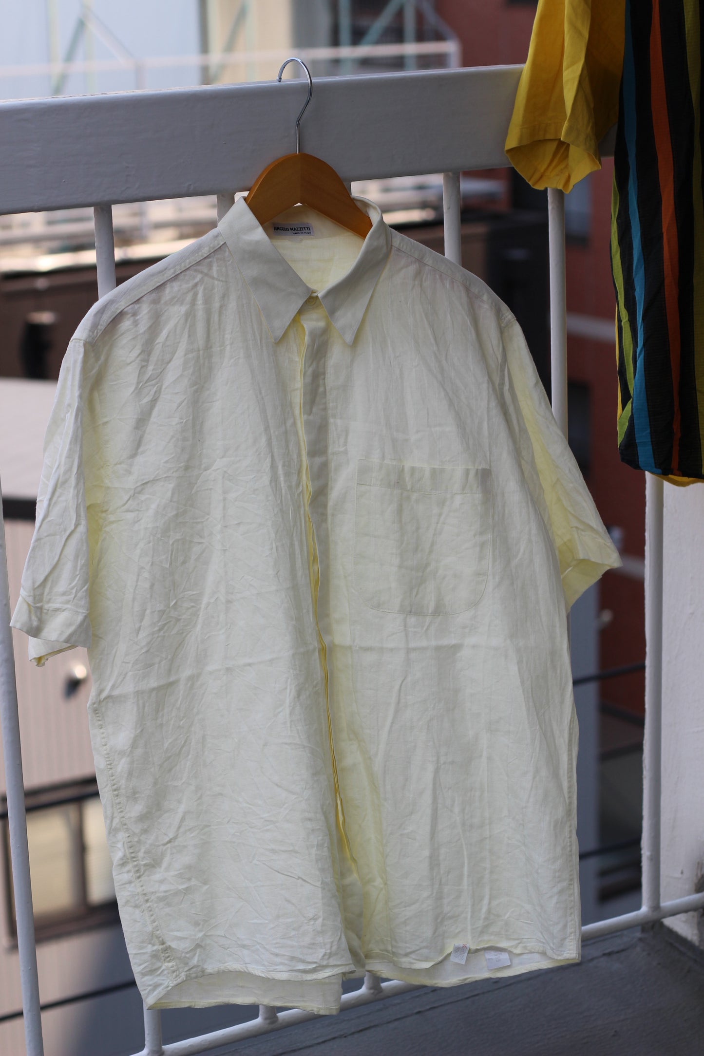 Men's Euro Vintage Short Sleeve Shirt x4点