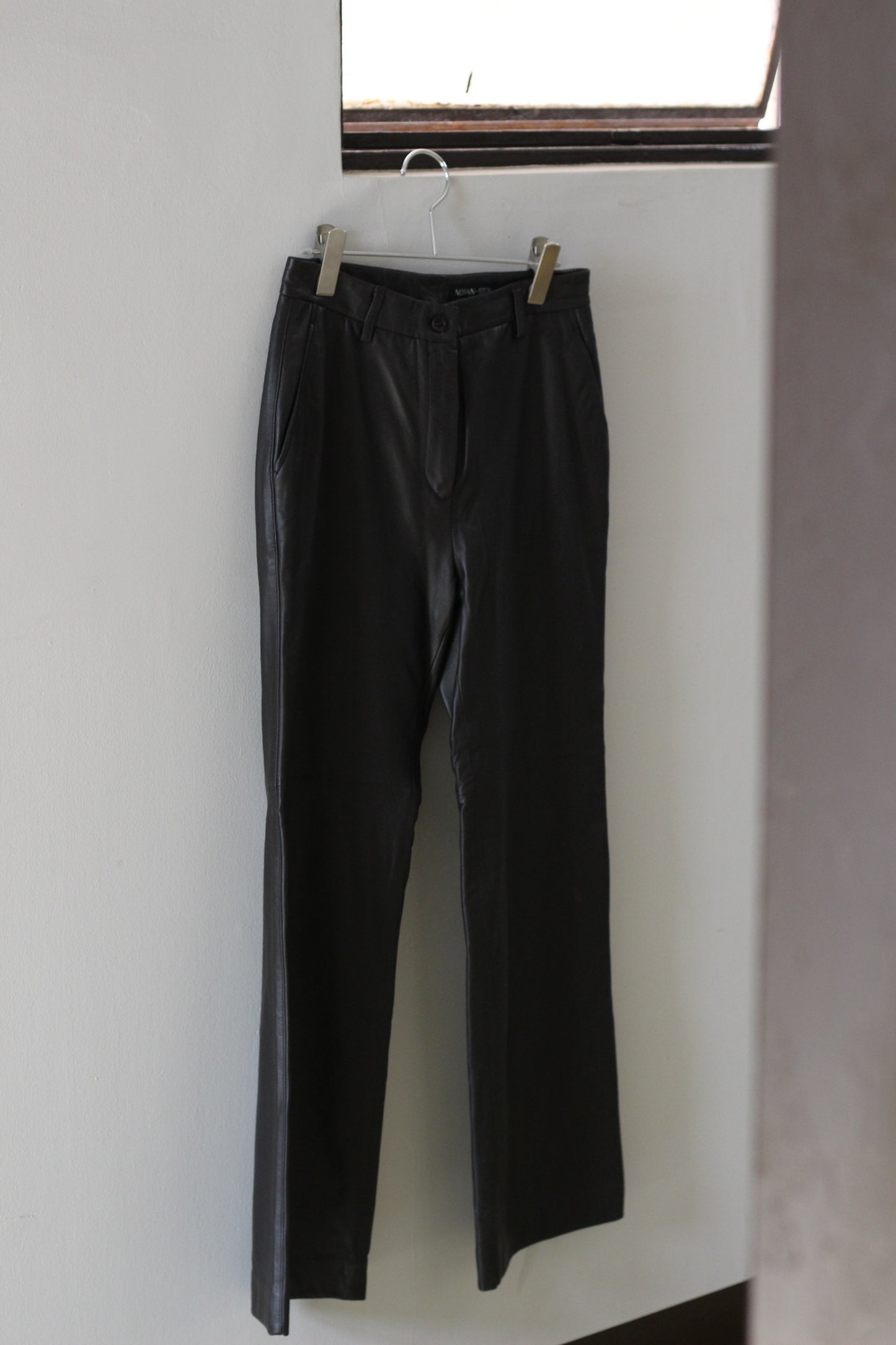 Vintage Color Leather Pants x3点