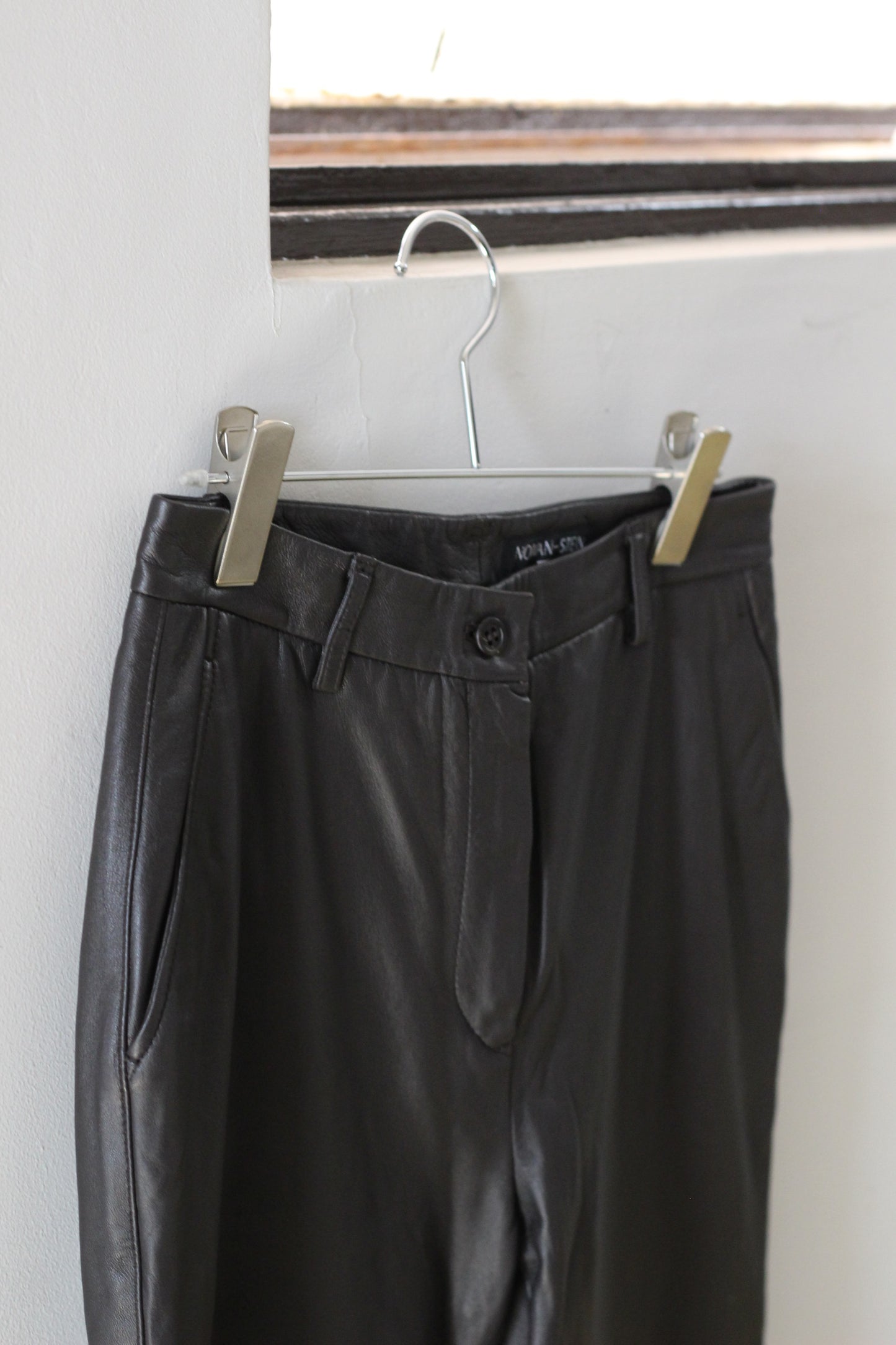 Vintage Color Leather Pants x3点