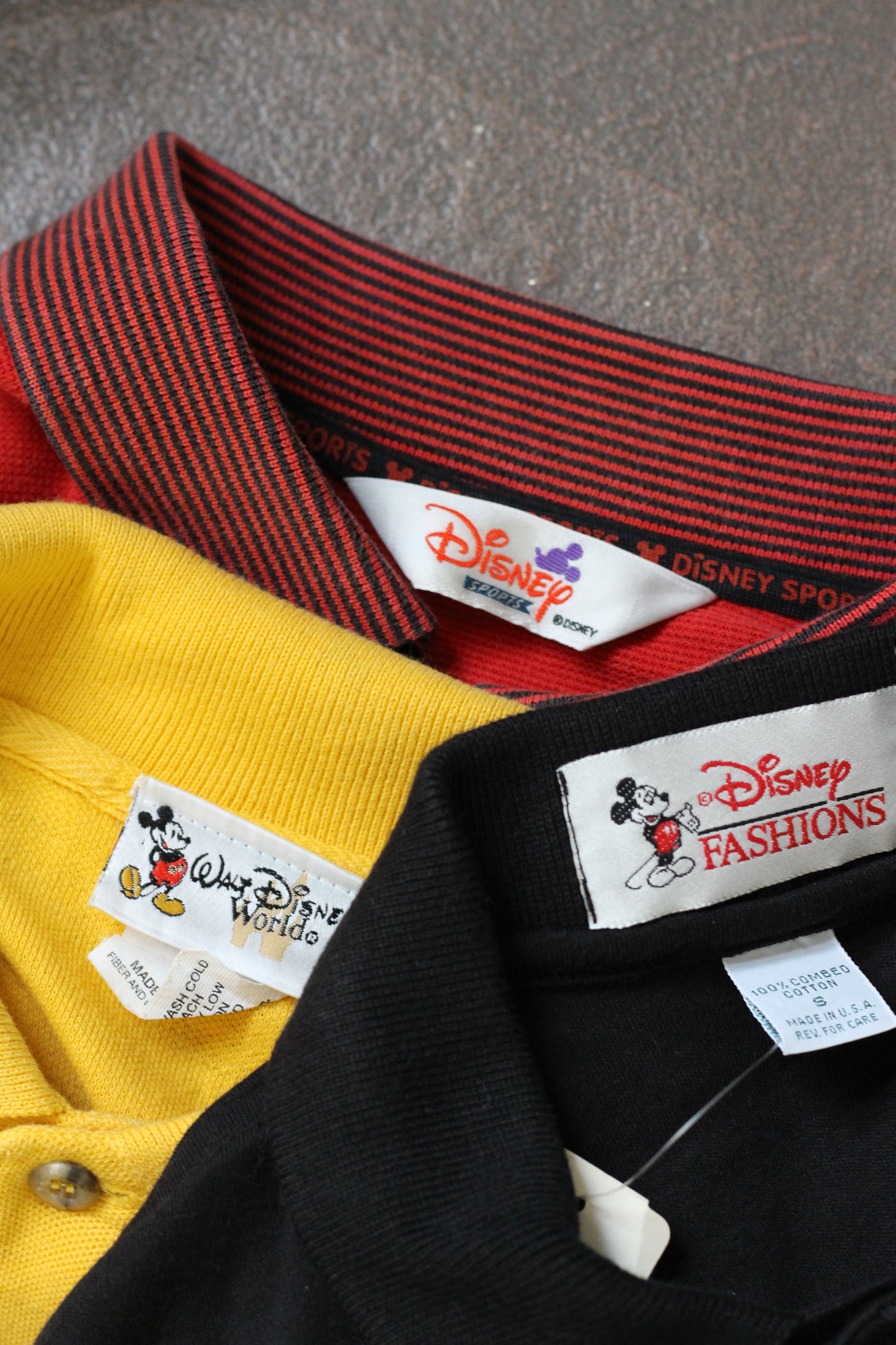 90's Made In USA & Russia Disney Short Sleeve Polo Shirt x4点
