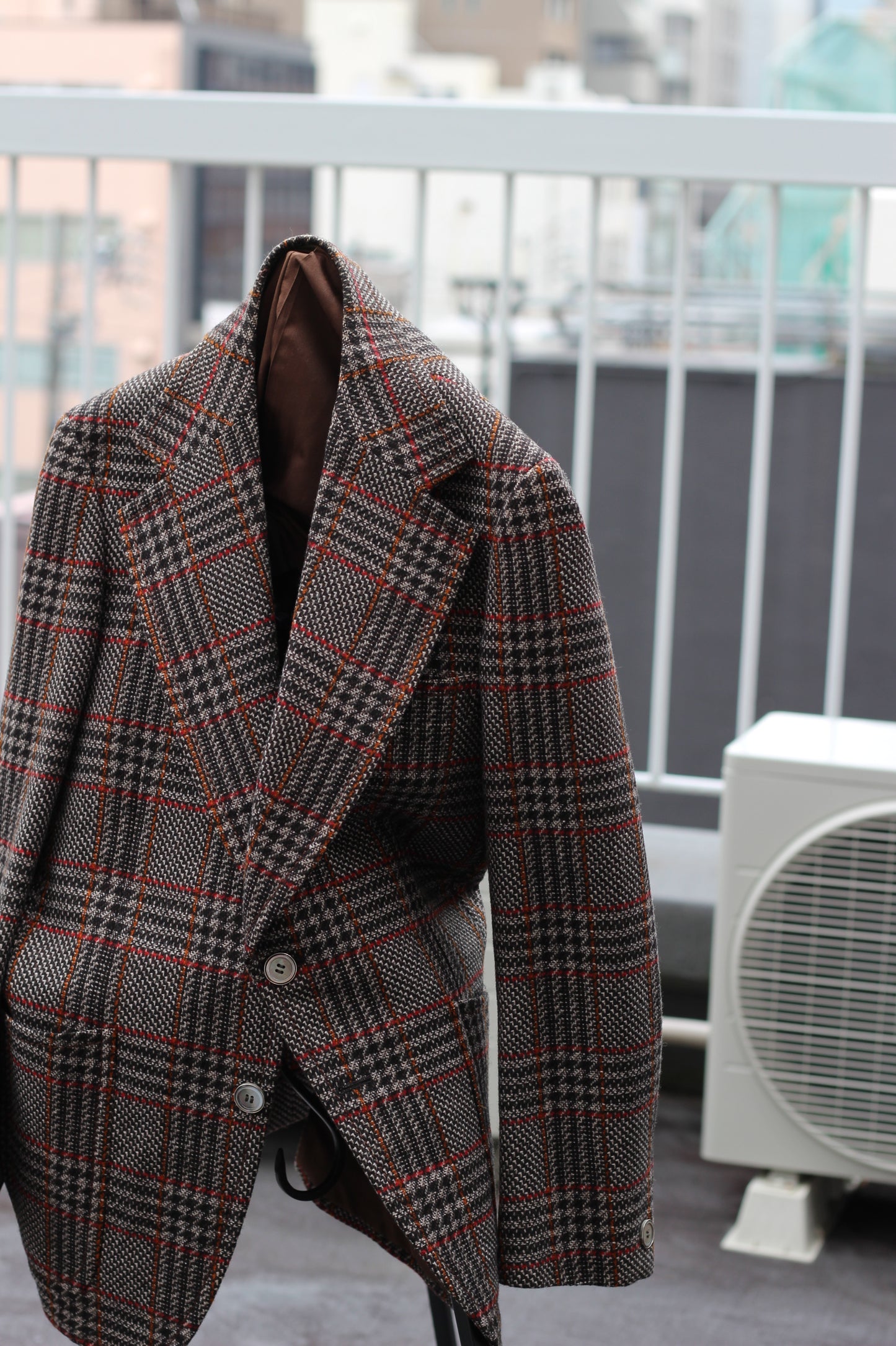70's80's Vintage Checked Tailored Jacket x2点