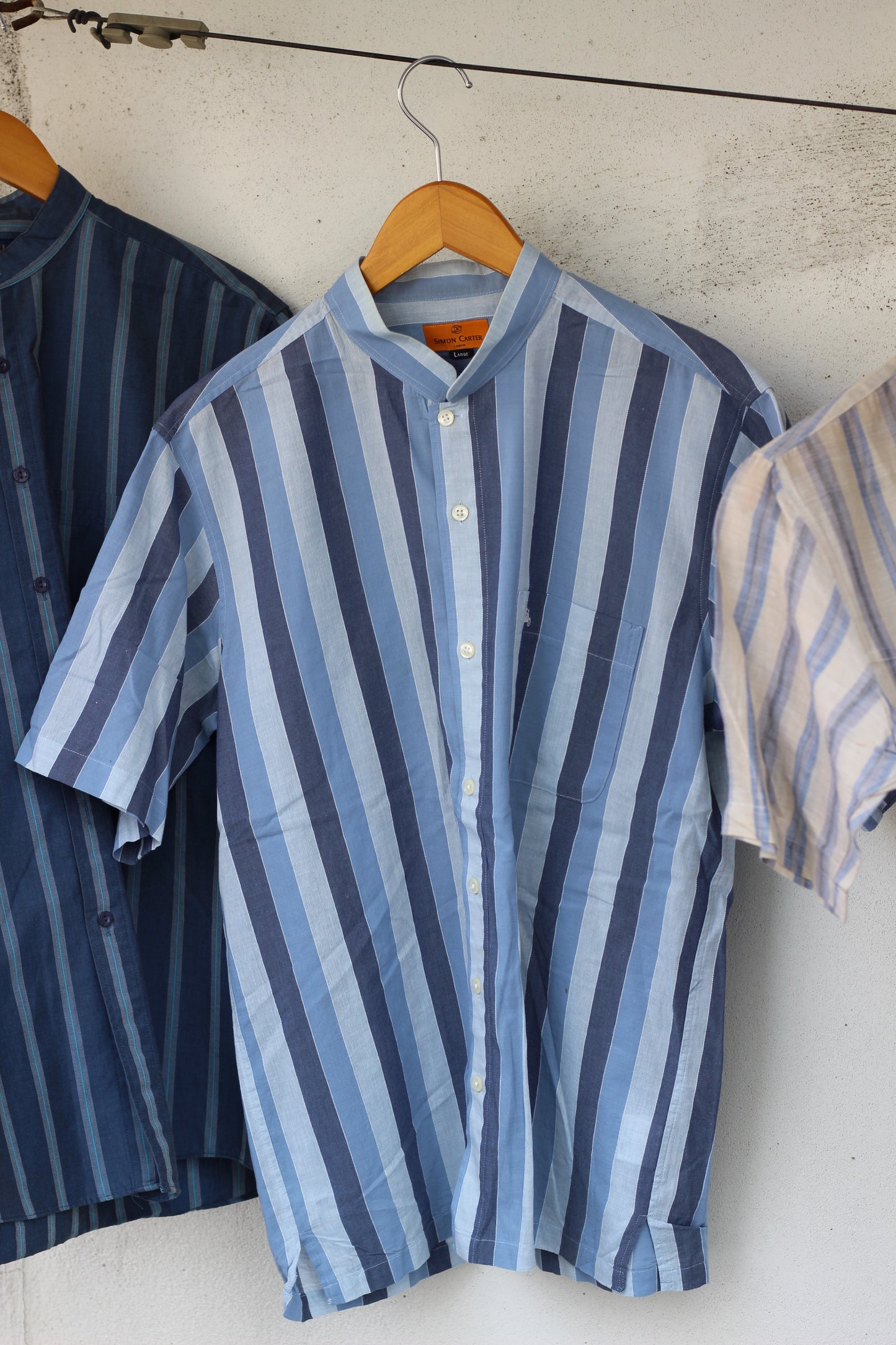 Men's Design Stand Collar Short Sleeve Shirt x10点