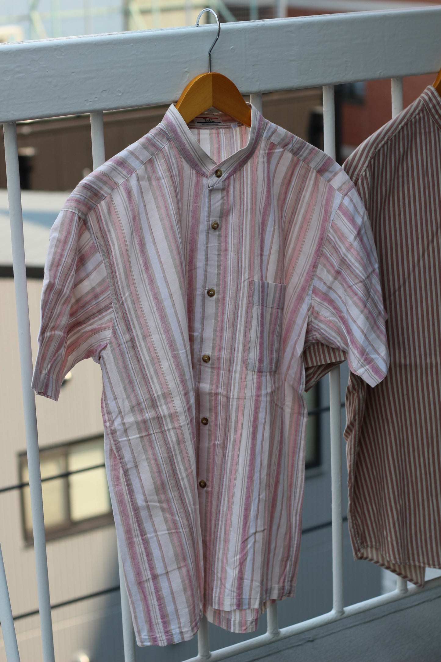 Men's Design Stand Collar Short Sleeve Shirt x10点