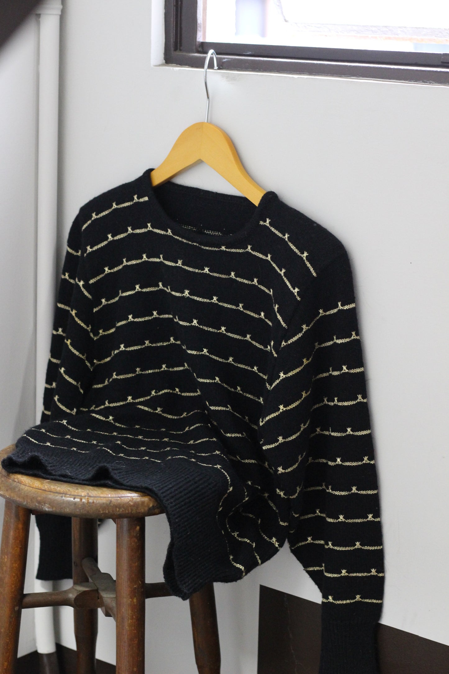 Vintage Black Design Knit x3点