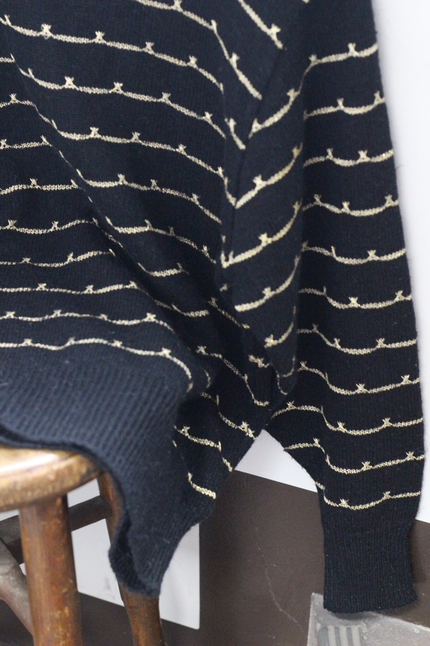 Vintage Black Design Knit x3点