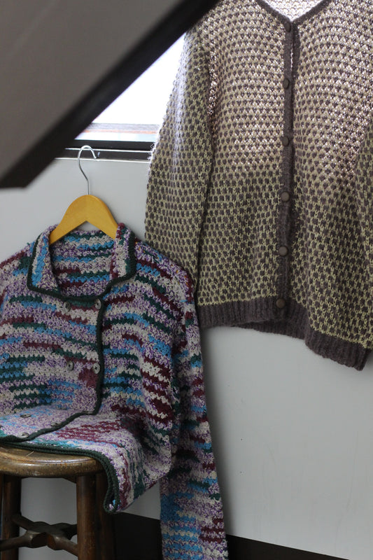 Vintage Design Cardigan x2点
