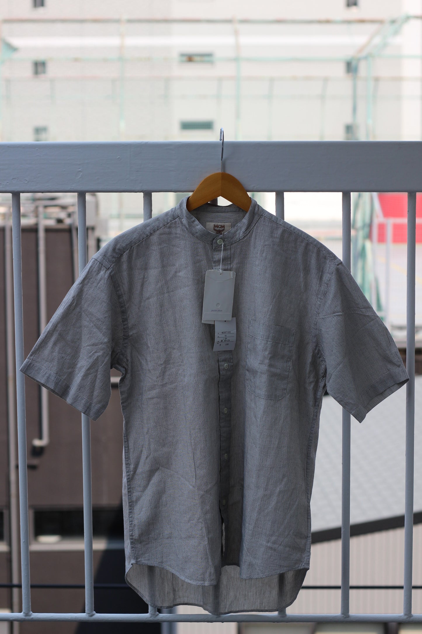 Men's Basic Design Stand Collar Short Sleeve Shirt x10点