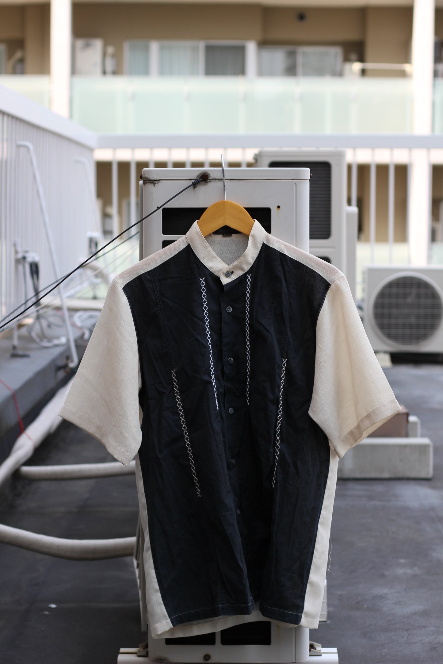 Men's Basic Design Stand Collar Short Sleeve Shirt x10点