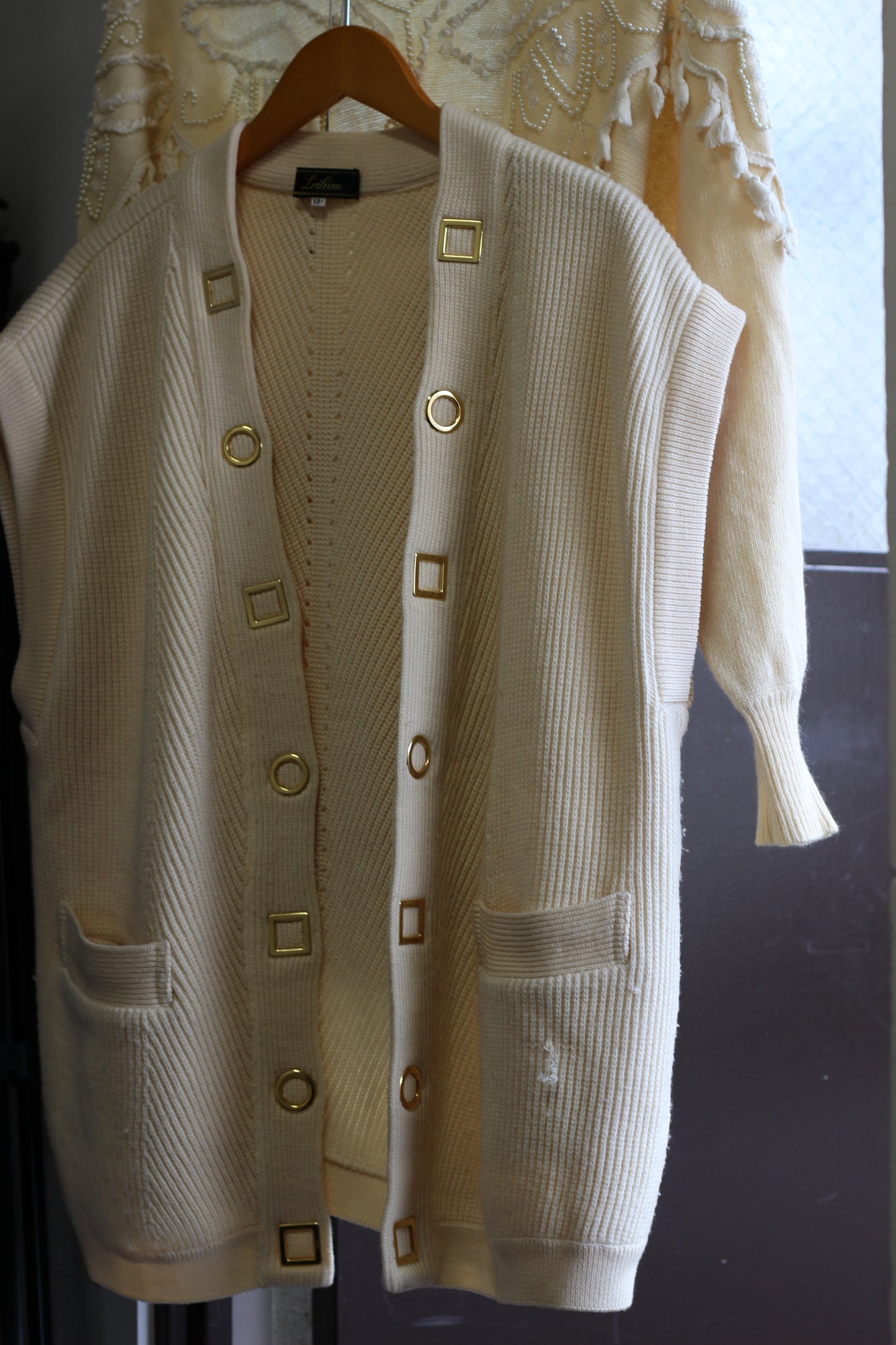 Vintage White Design Knit x3点