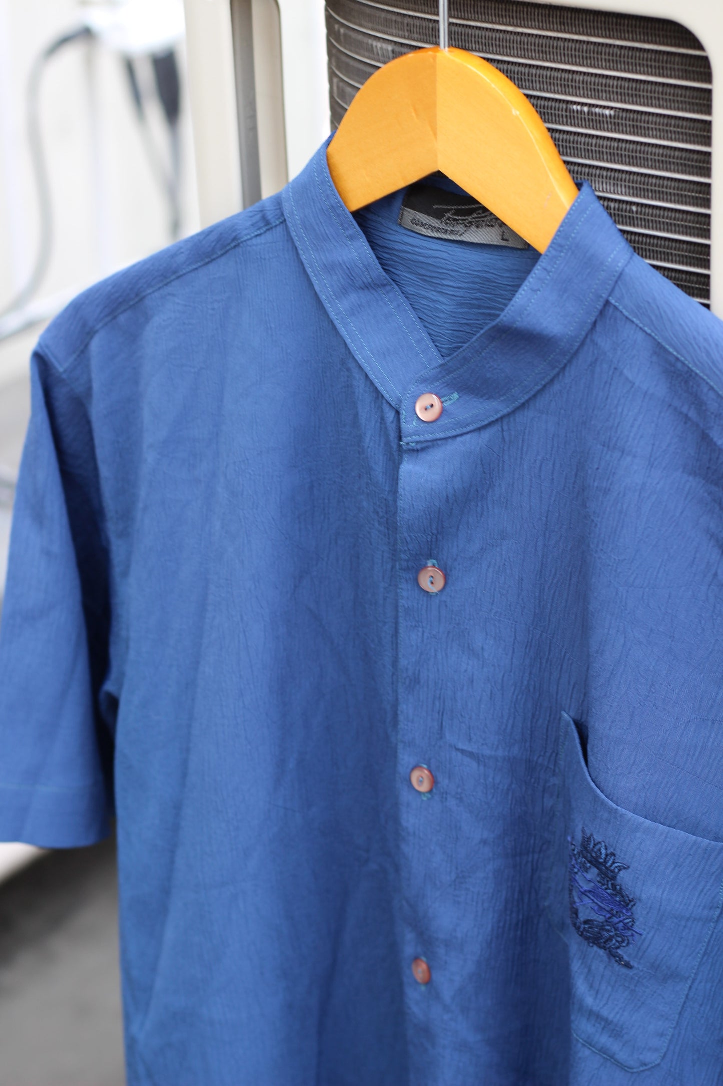 Men's Basic Design Stand Collar Short Sleeve Shirt x10点