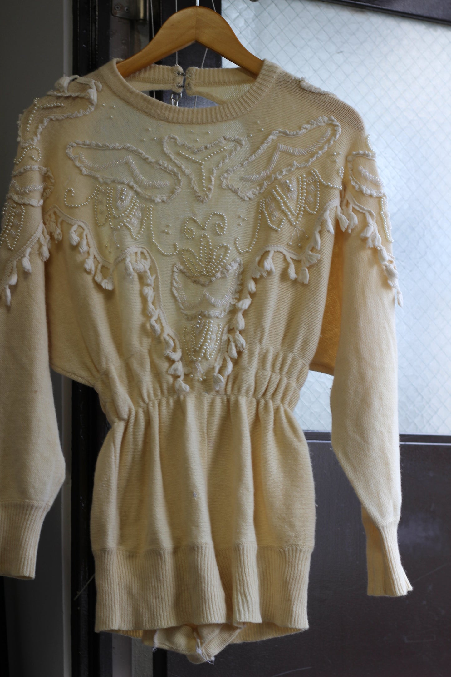 Vintage White Design Knit x3点