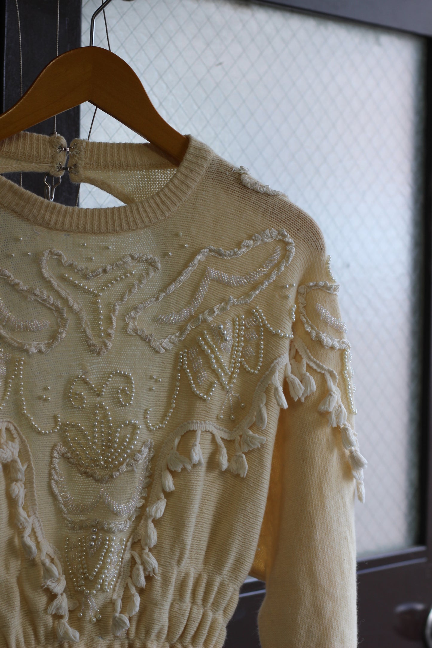 Vintage White Design Knit x3点