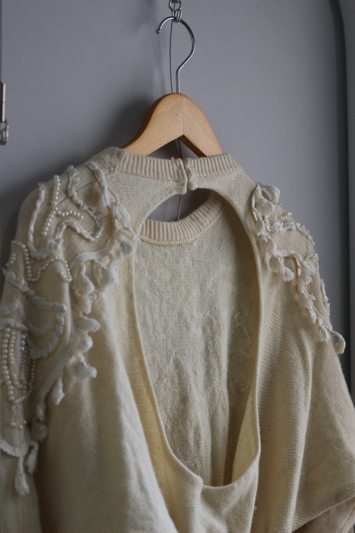 Vintage White Design Knit x3点