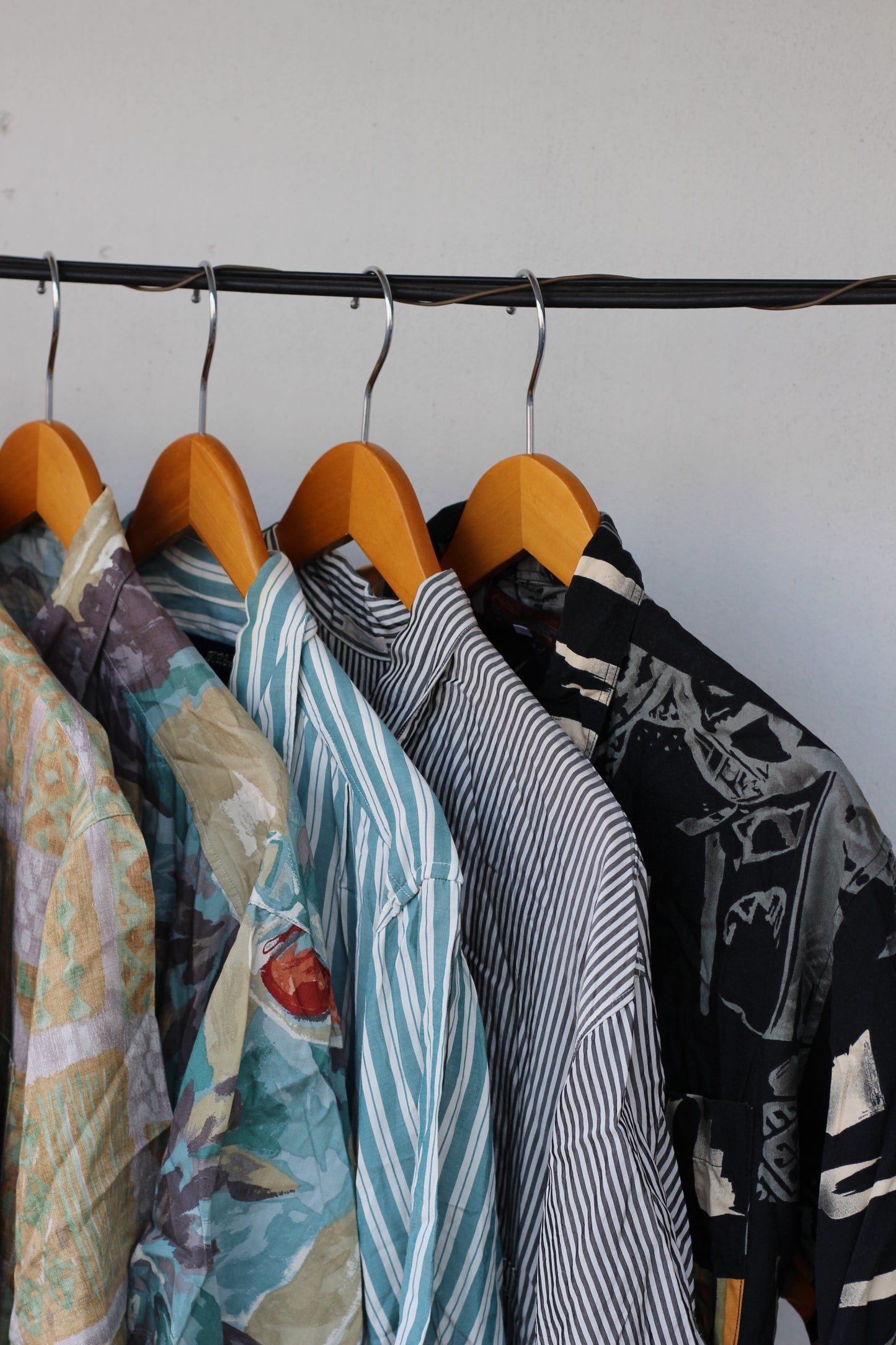 Men's Design Rayon Short Sleeve Shirt x13点
