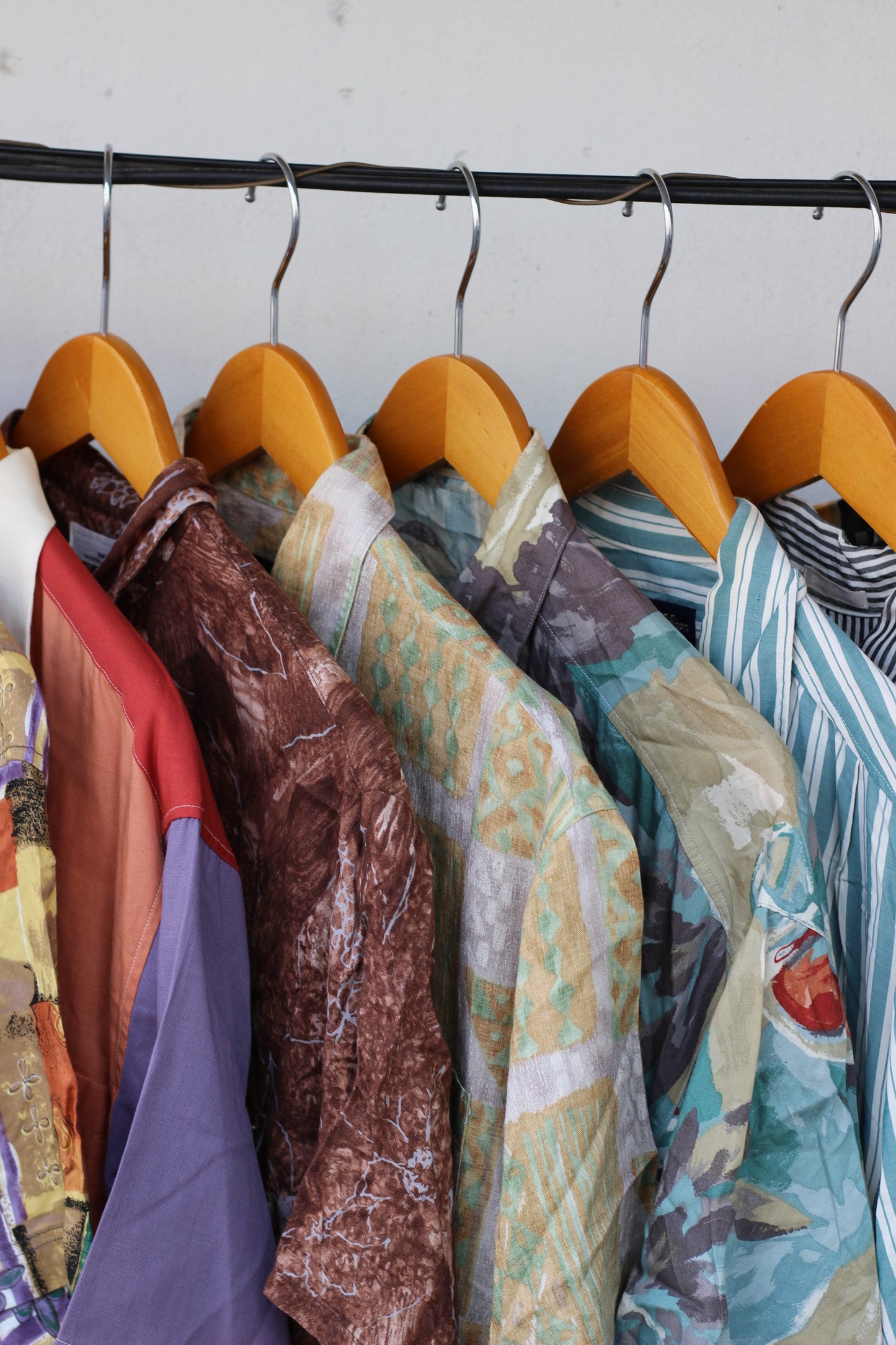 Men's Design Rayon Short Sleeve Shirt x13点