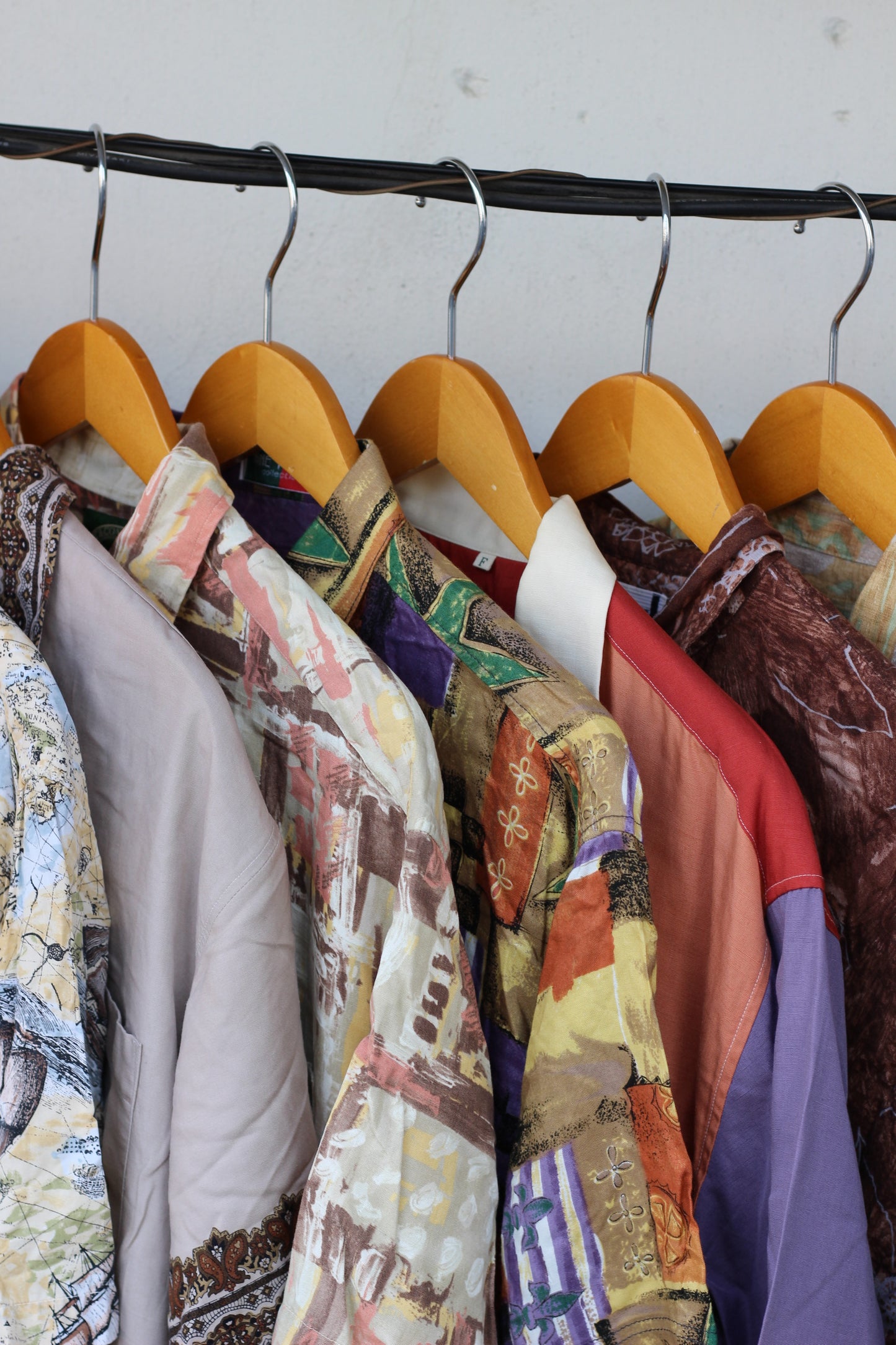 Men's Design Rayon Short Sleeve Shirt x13点