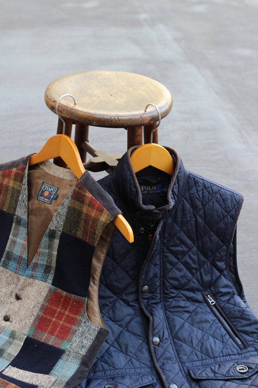 Ralph Lauren Quilted & Patchwork Vest x2点