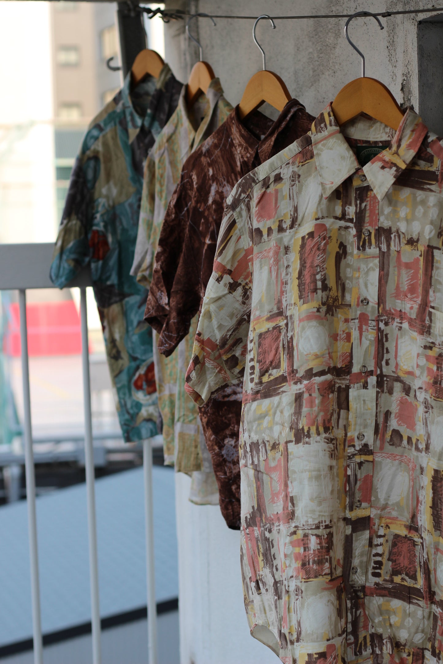Men's Design Rayon Short Sleeve Shirt x13点