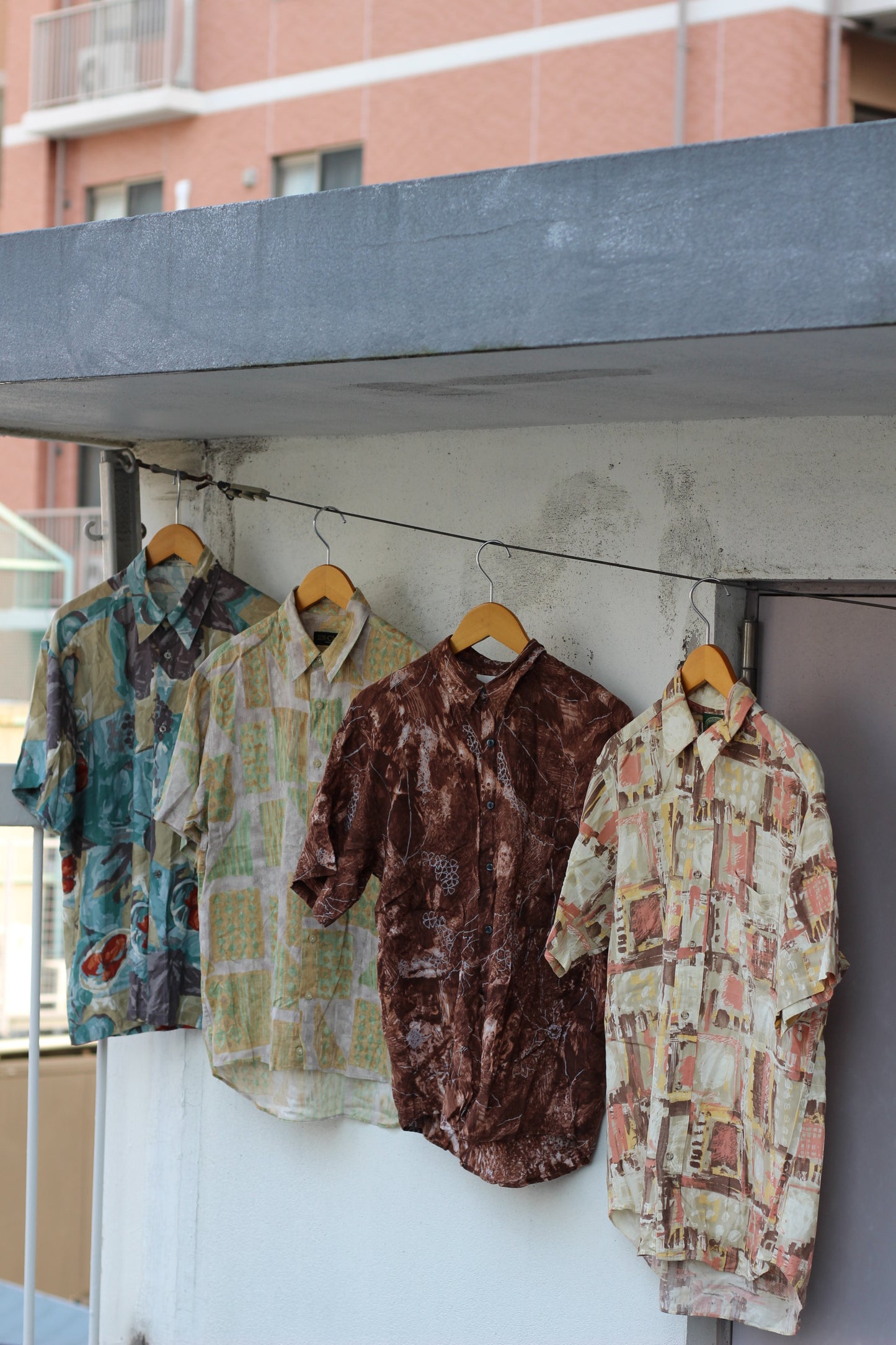 Men's Design Rayon Short Sleeve Shirt x13点