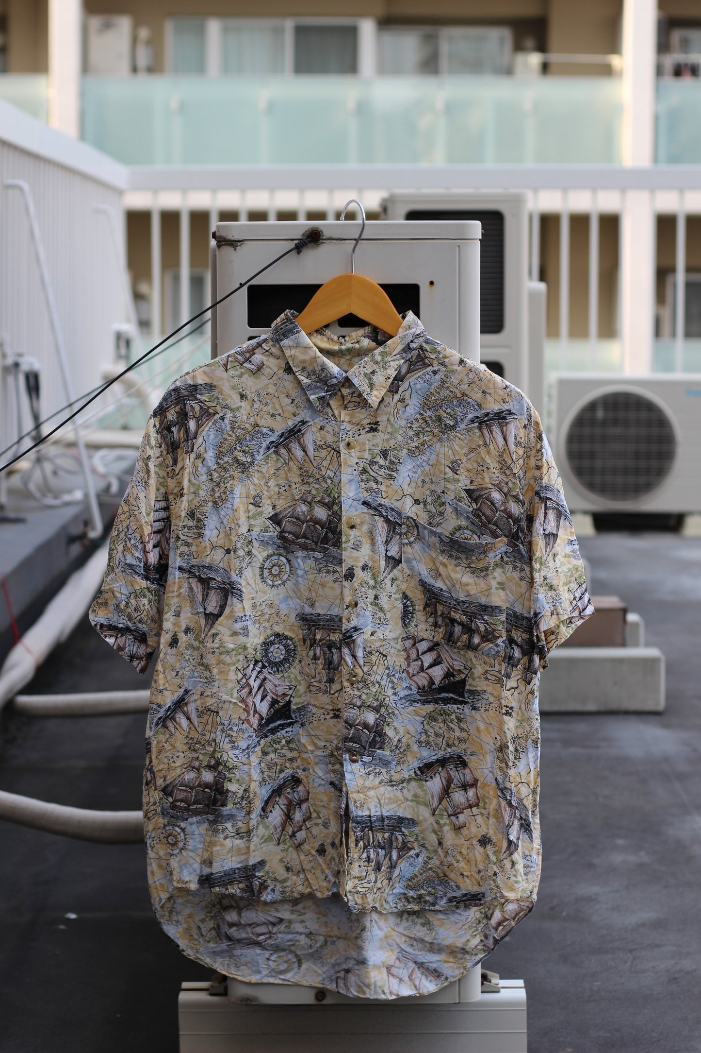 Men's Design Rayon Short Sleeve Shirt x13点