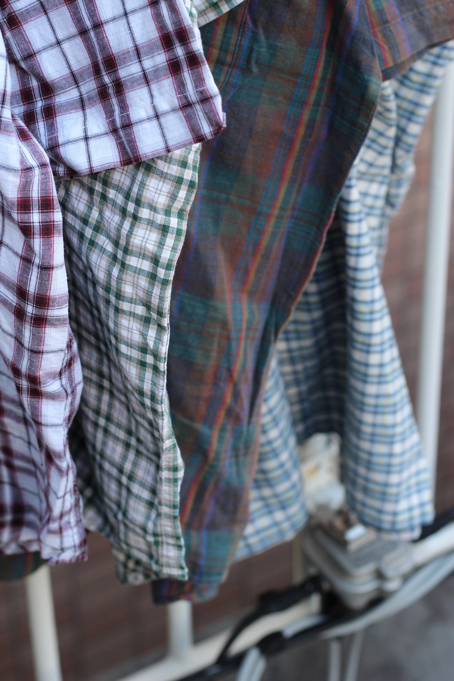 90's Men's Short Sleeve Check Shirt x7点