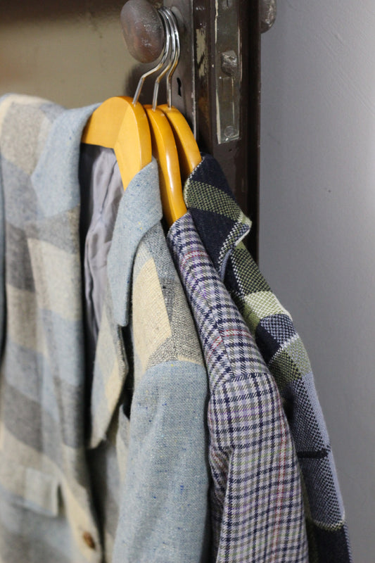 Vintage Blue Check Jacket x3点