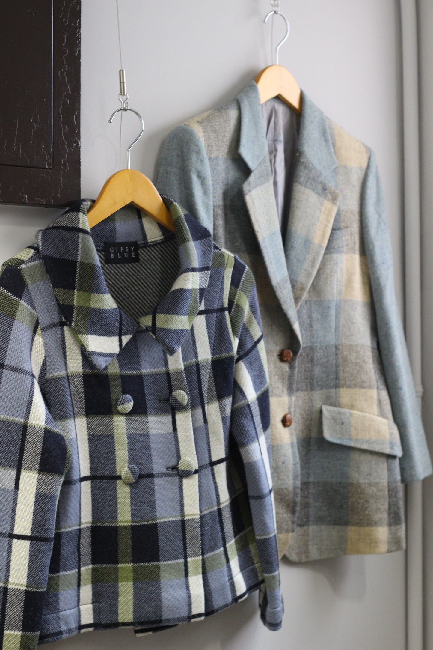 Vintage Blue Check Jacket x3点