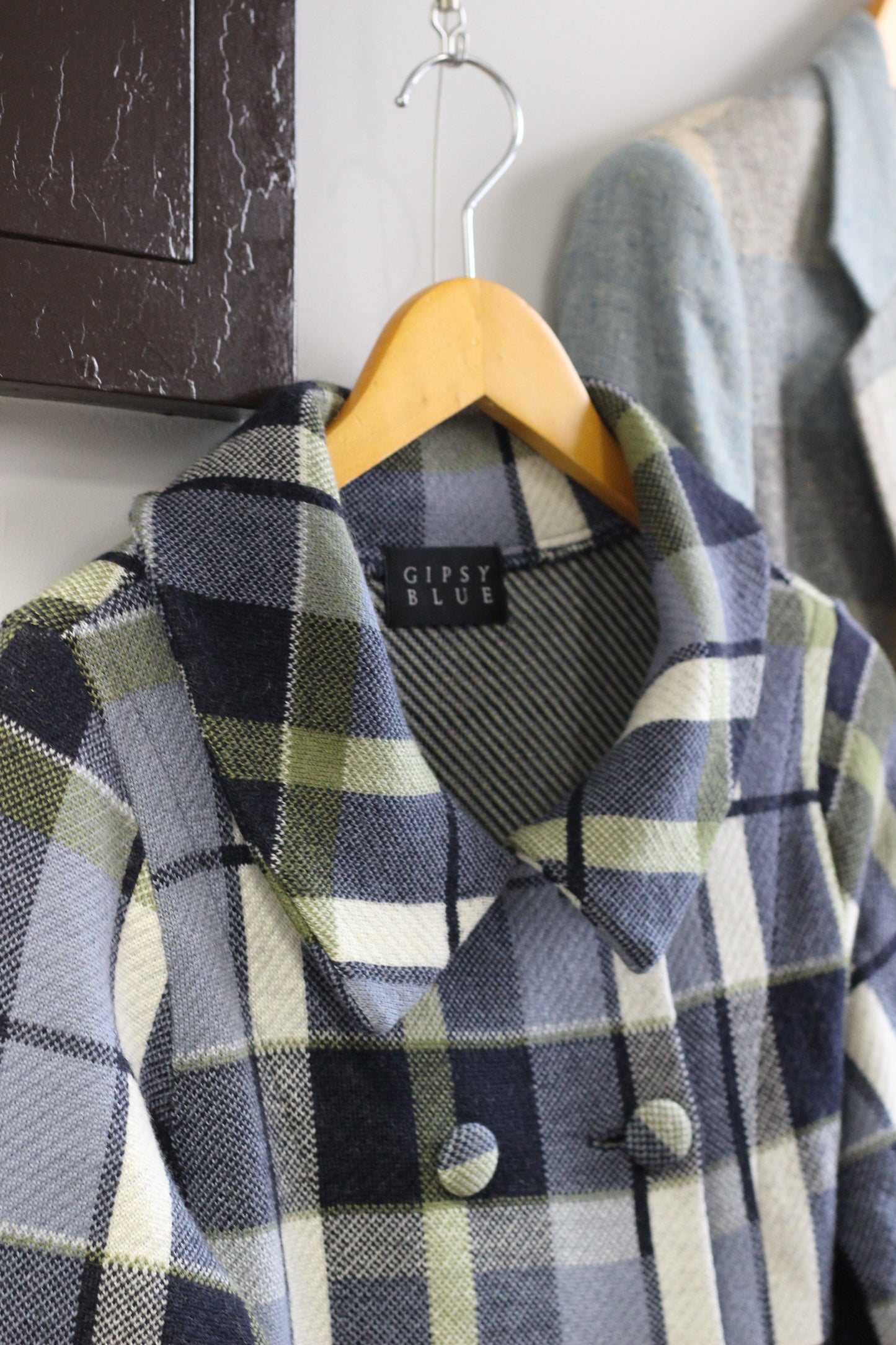 Vintage Blue Check Jacket x3点