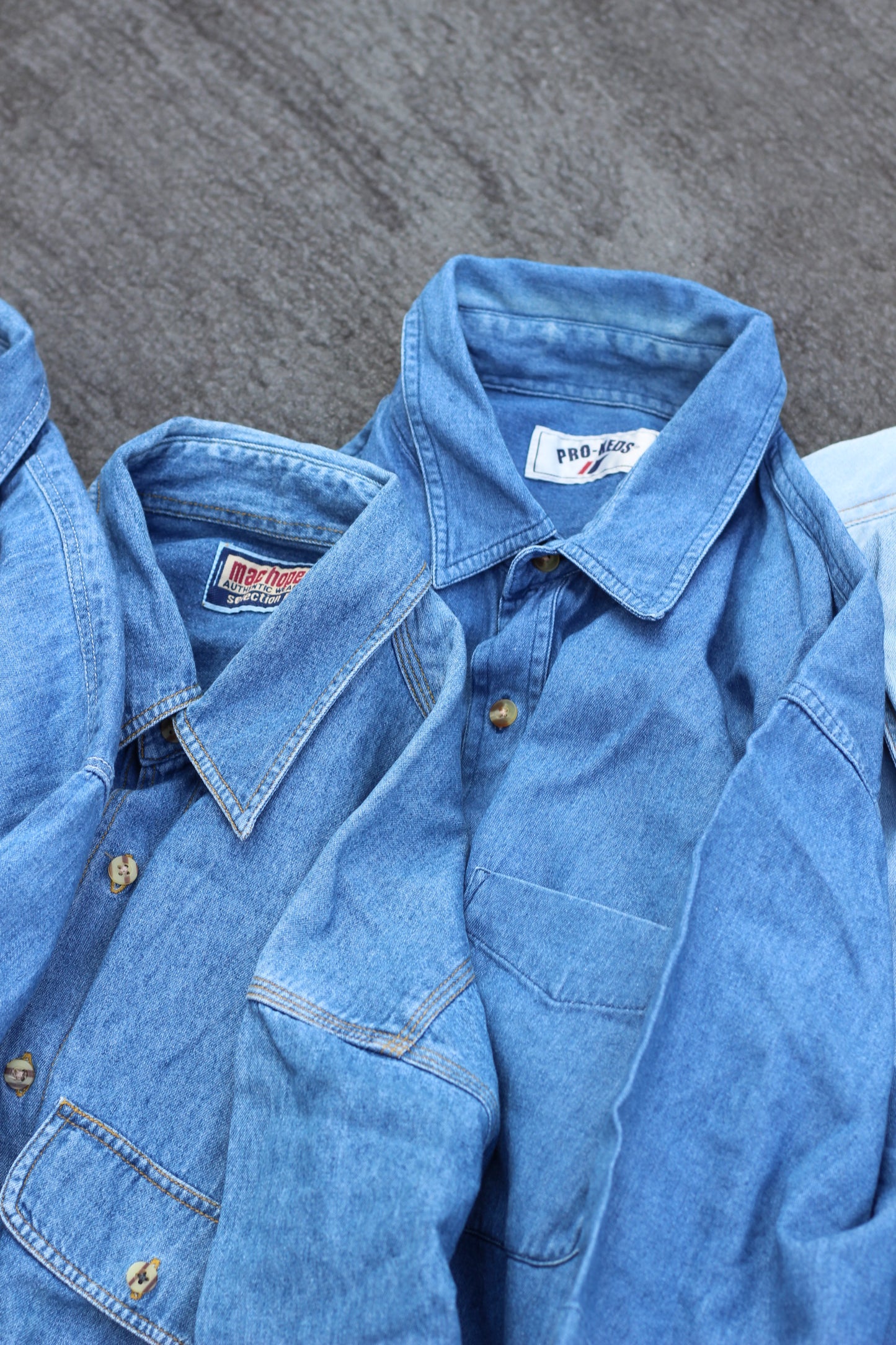Men's Denim Short Sleeve Shirt x11点