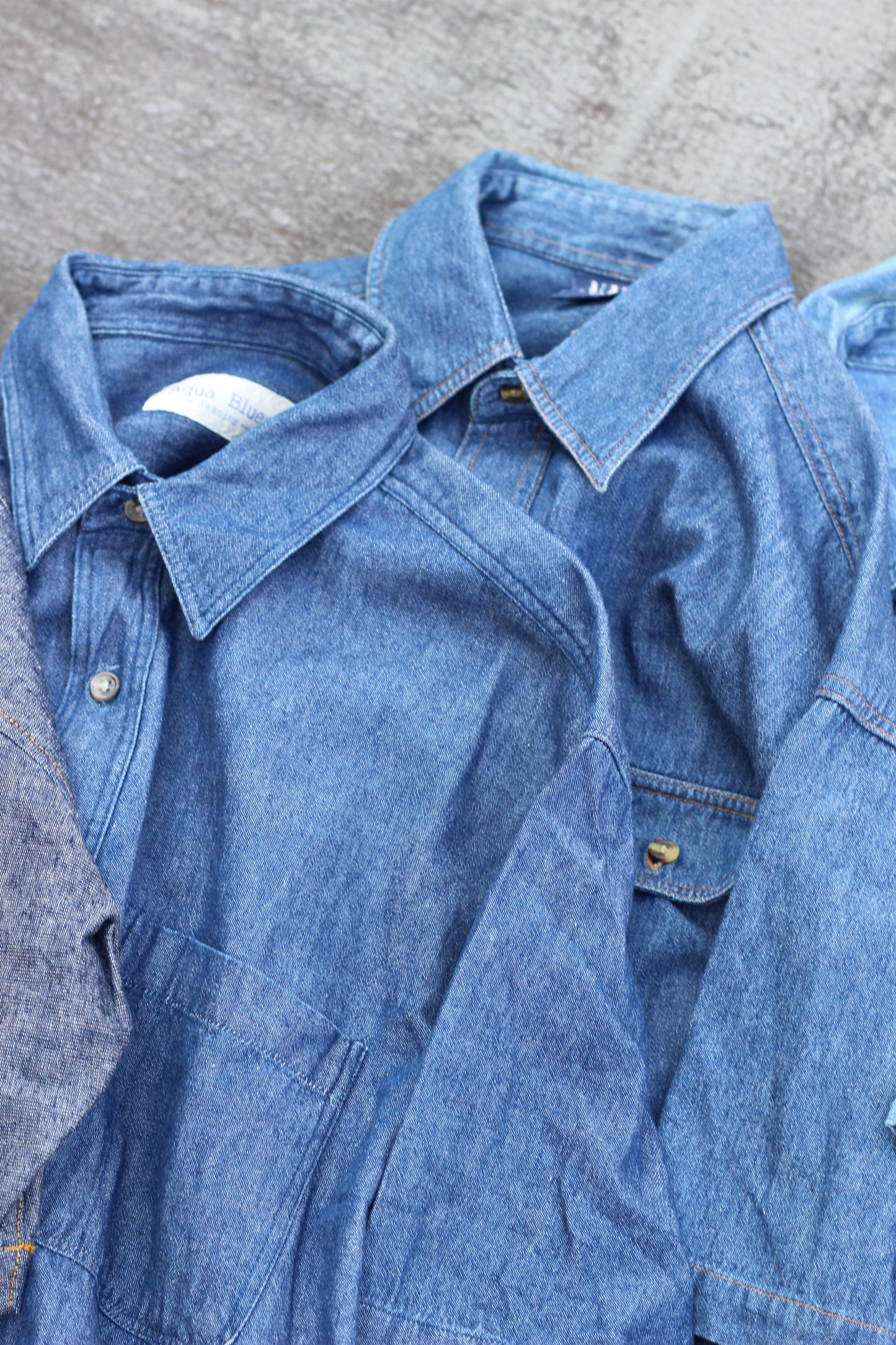 Men's Denim Short Sleeve Shirt x11点