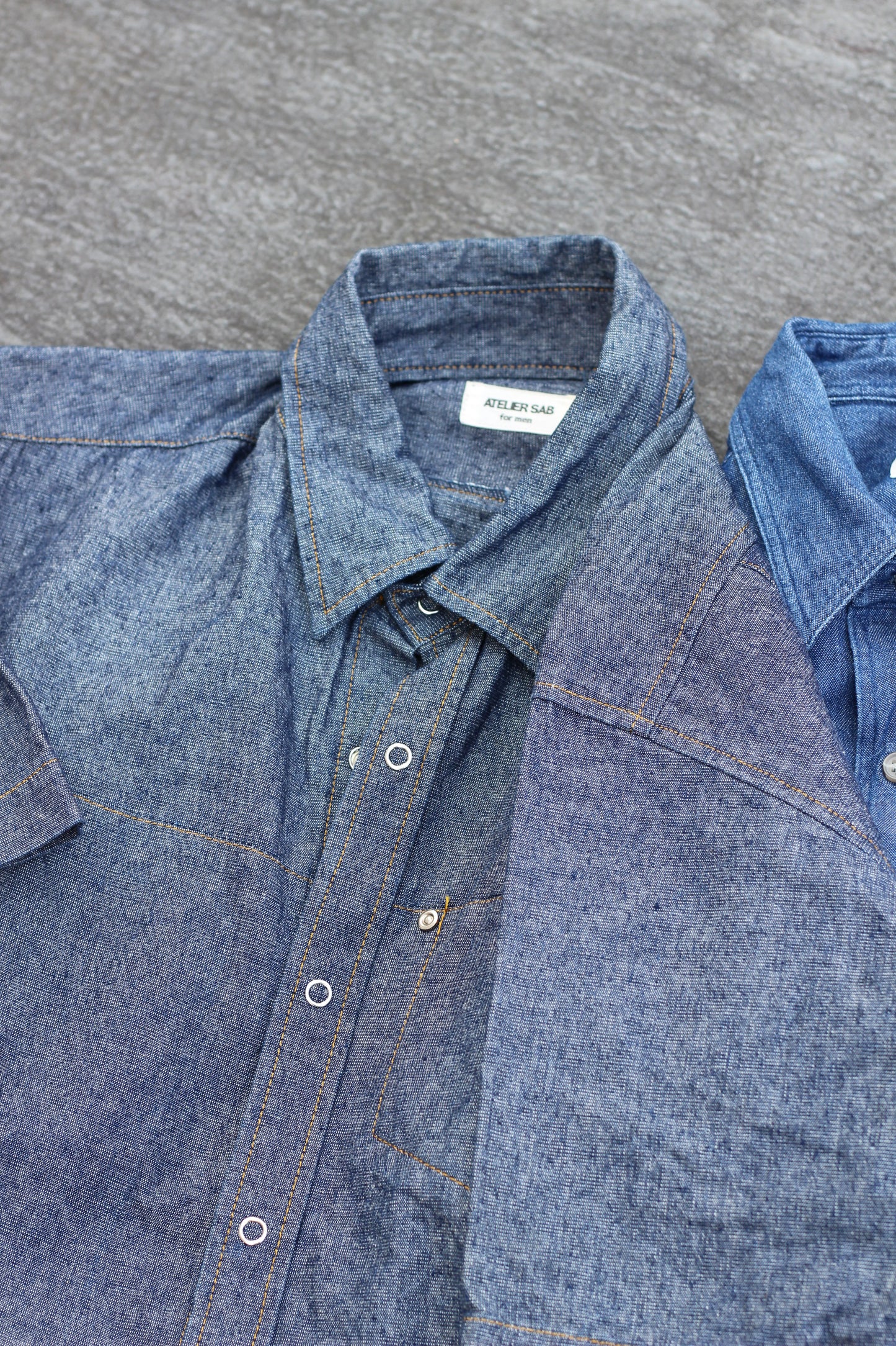 Men's Denim Short Sleeve Shirt x11点