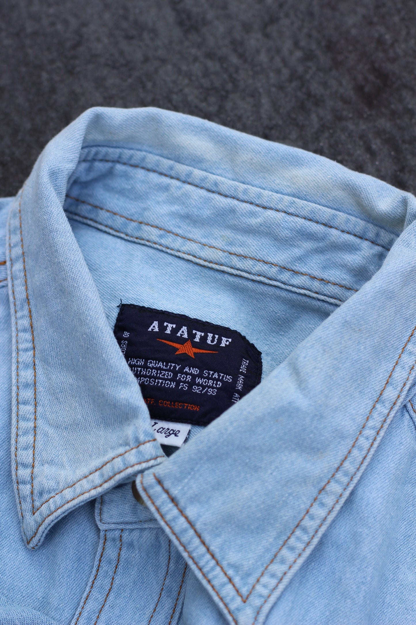 Men's Denim Short Sleeve Shirt x11点